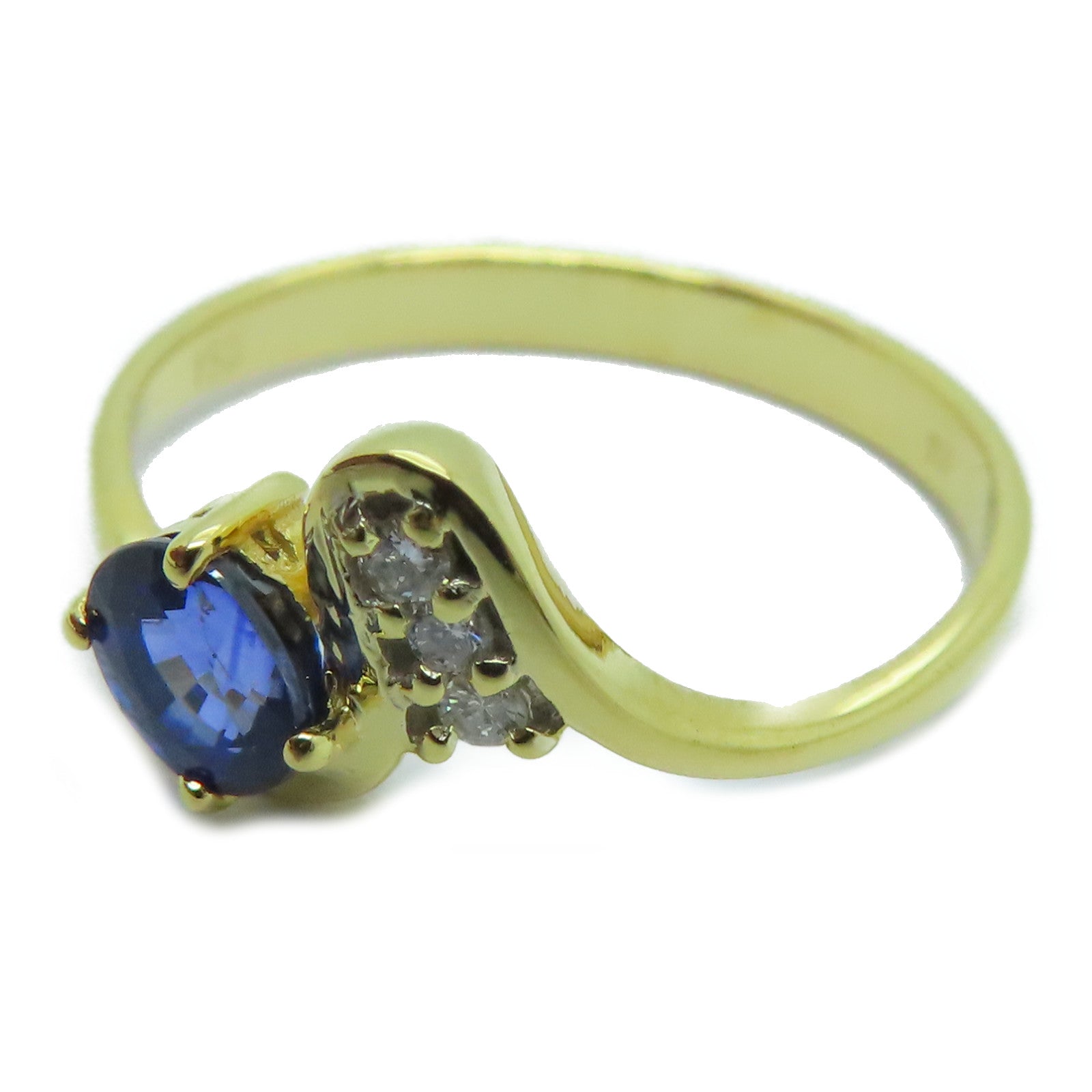 JEWELRY [Sharp Discount] 18K Gold Sapphire Ring Sapphire Ring US#6.0