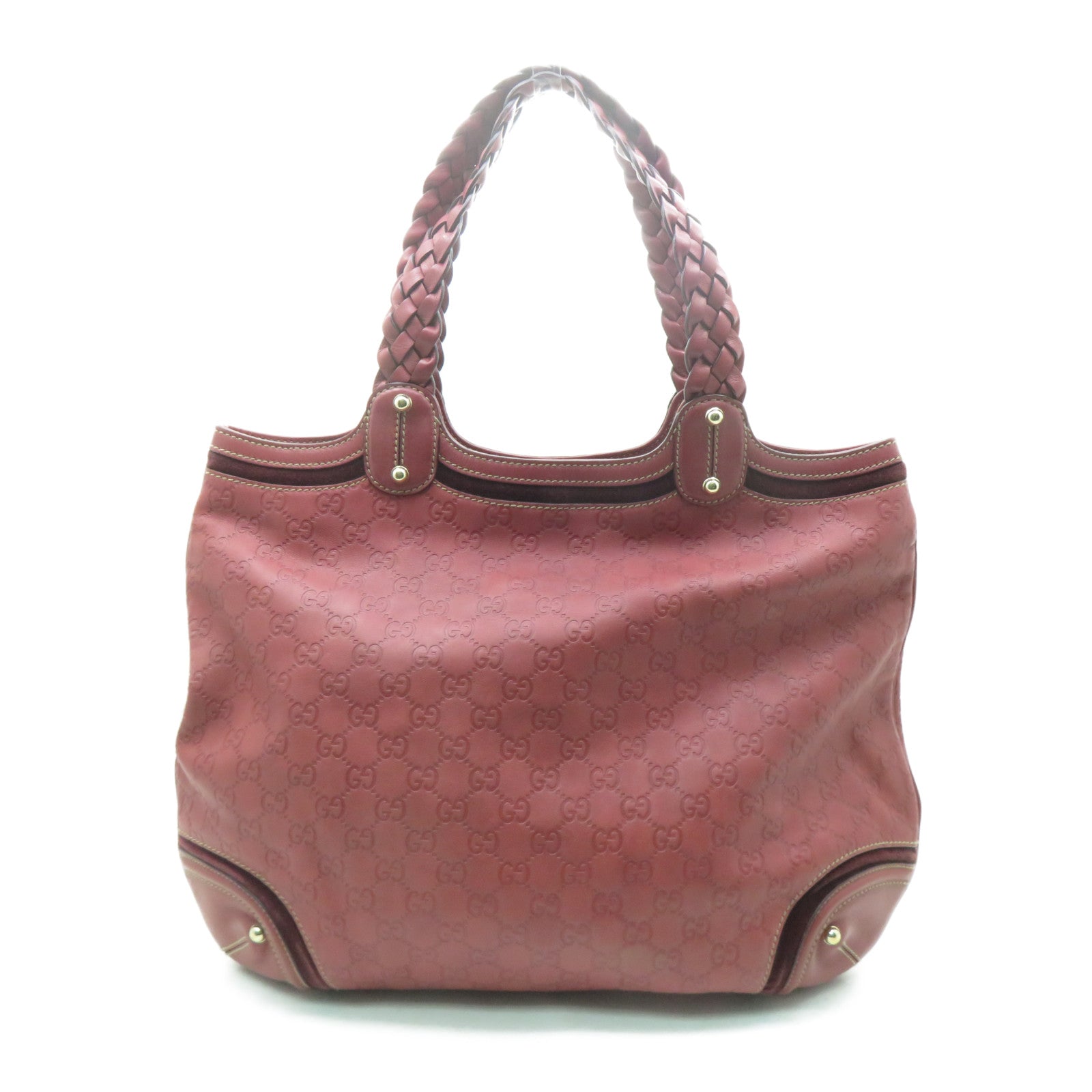 GUCCI 牛皮皮革Shoulder Bag金扣肩背袋紅色