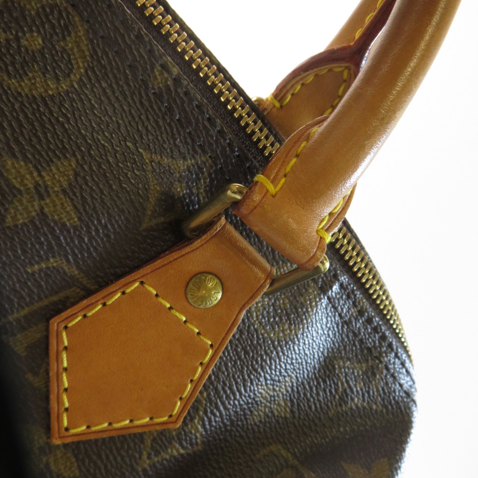 LOUIS VUITTON Monogram Speedy 30金扣手挽袋啡色