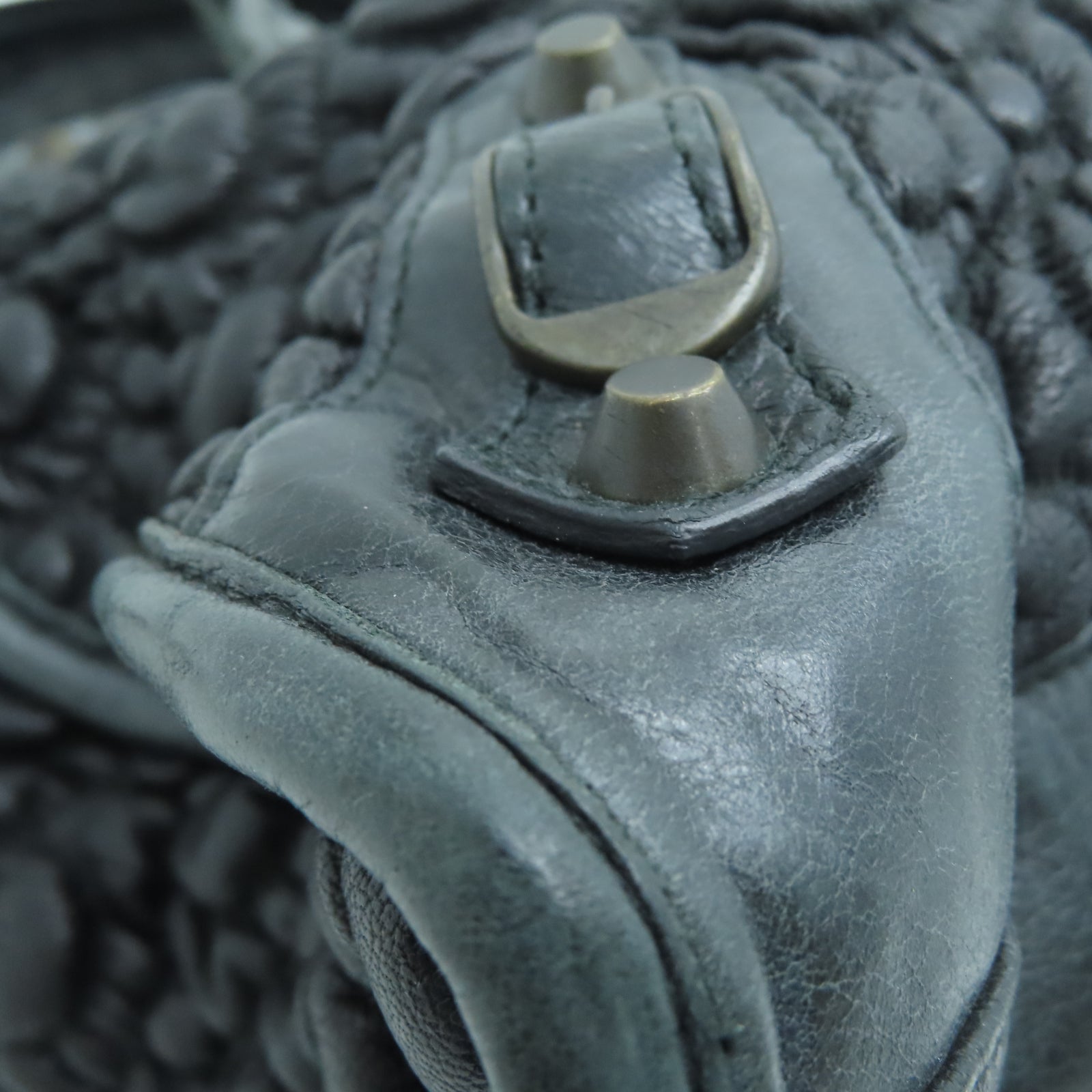 BALENCIAGA 牛皮皮革The City手挽肩背两用袋黑色