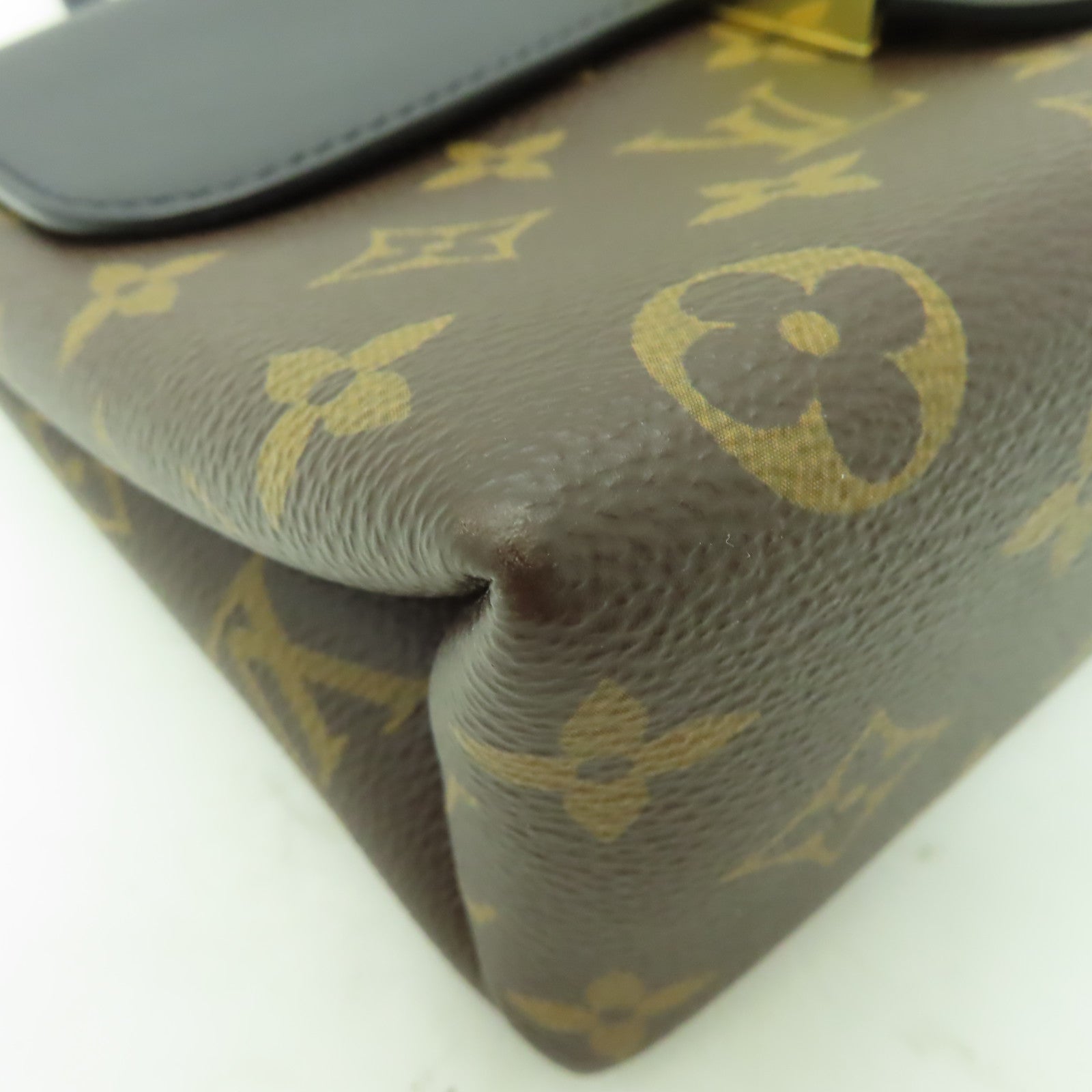 LOUIS VUITTON Monogram Lockit BB金扣手挽肩背兩用袋黑色/啡色