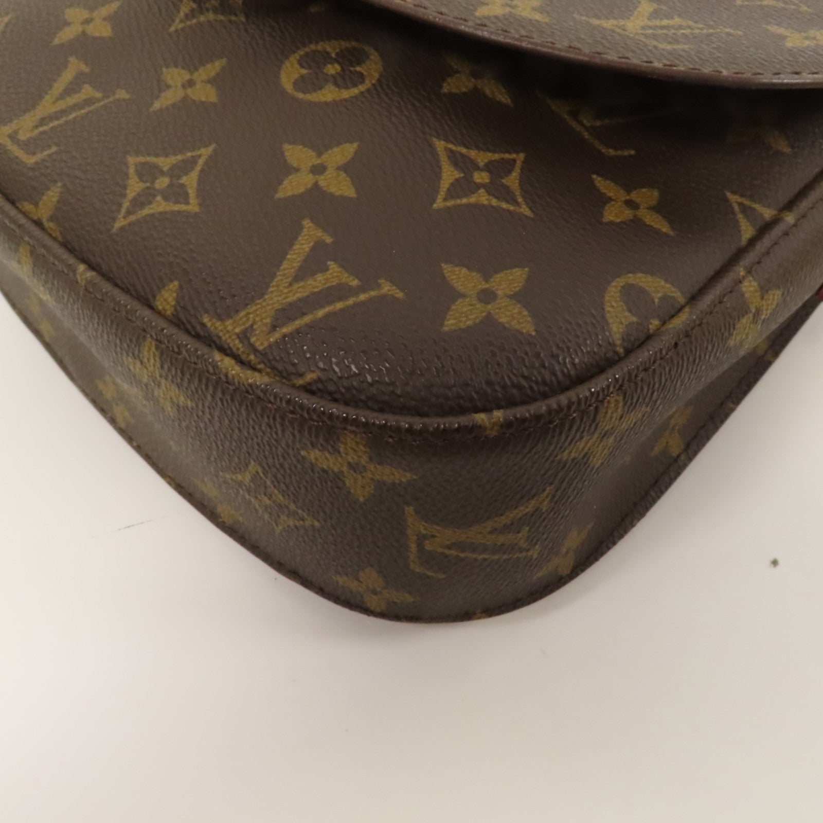 LOUIS VUITTON Monogram Saint Cloud 24金扣肩背袋啡色