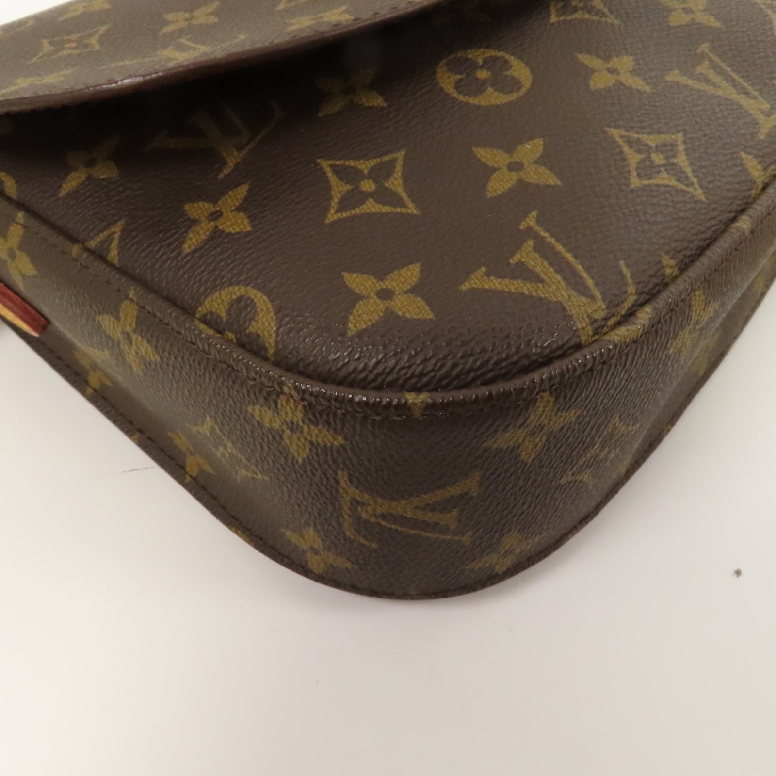 LOUIS VUITTON Monogram Saint Cloud 24金扣肩背袋啡色