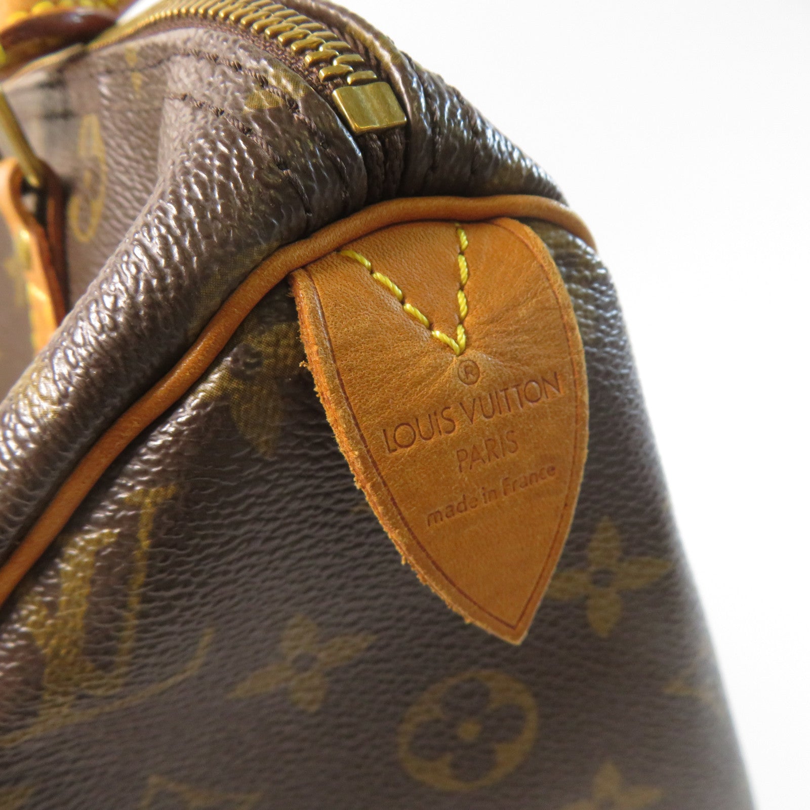 LOUIS VUITTON Monogram Speedy 30金扣手挽袋啡色