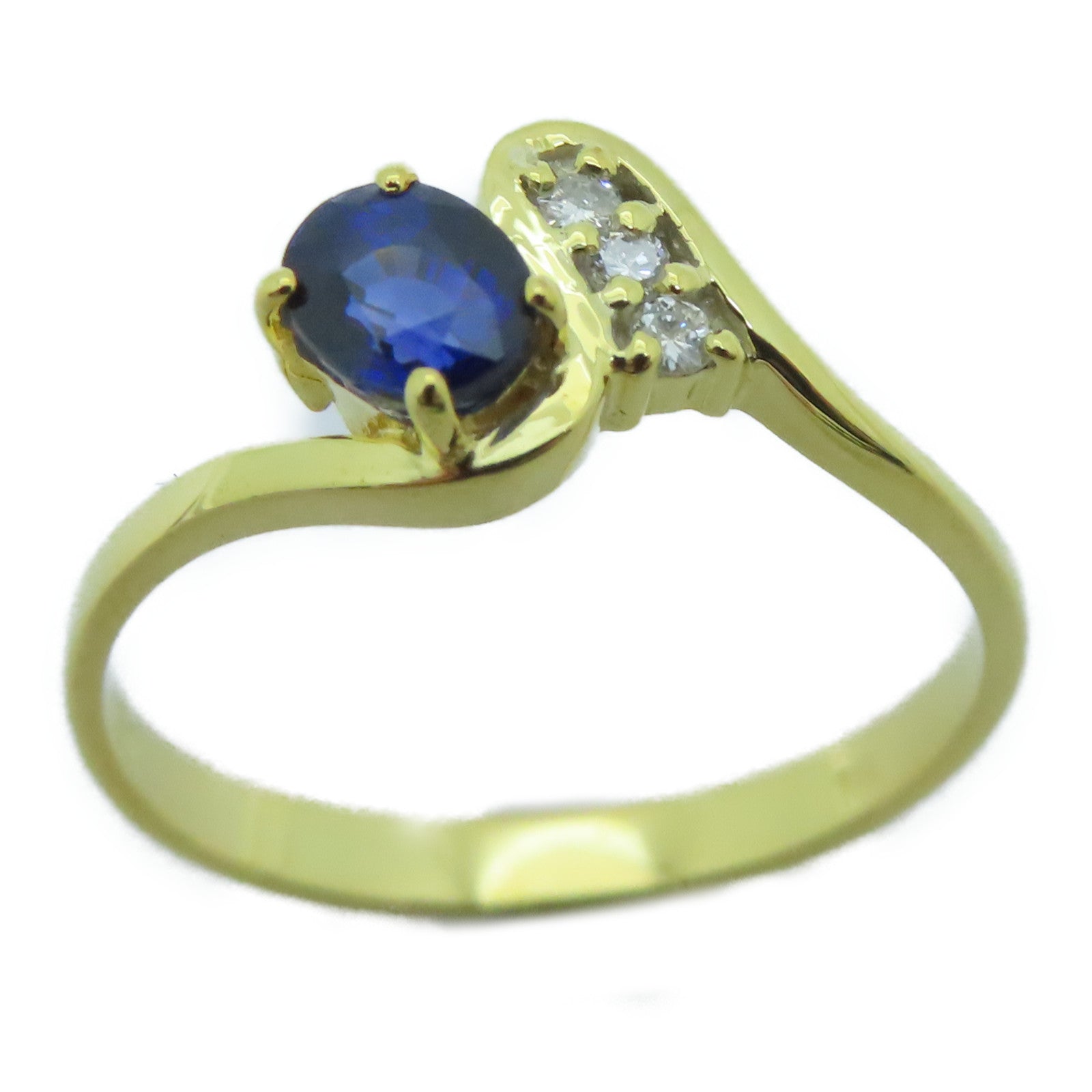 JEWELRY [Sharp Discount] 18K Gold Sapphire Ring Sapphire Ring US#6.0
