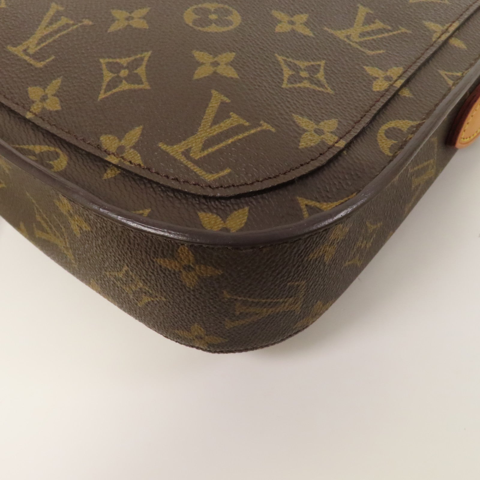 LOUIS VUITTON Monogram Saint Cloud 24金扣肩背袋啡色