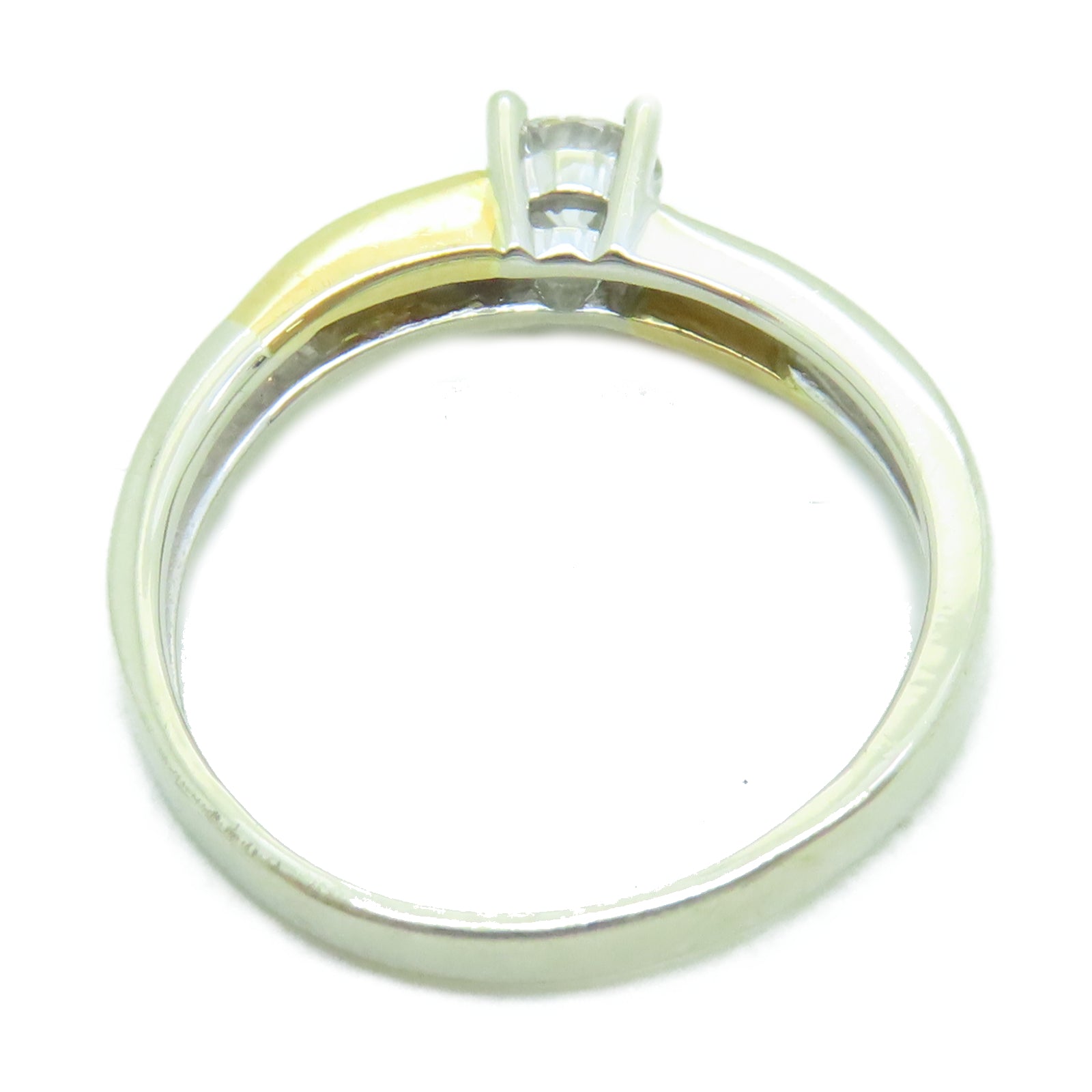 JEWELRY 18K白金Ring 0.34ct钻石戒指US#7