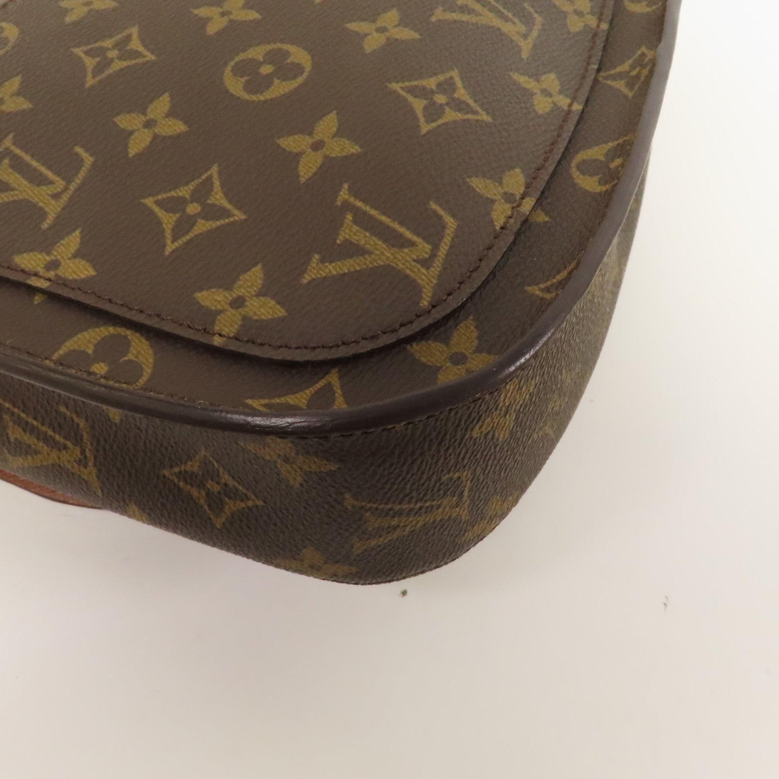LOUIS VUITTON Monogram Saint Cloud 24金扣肩背袋啡色