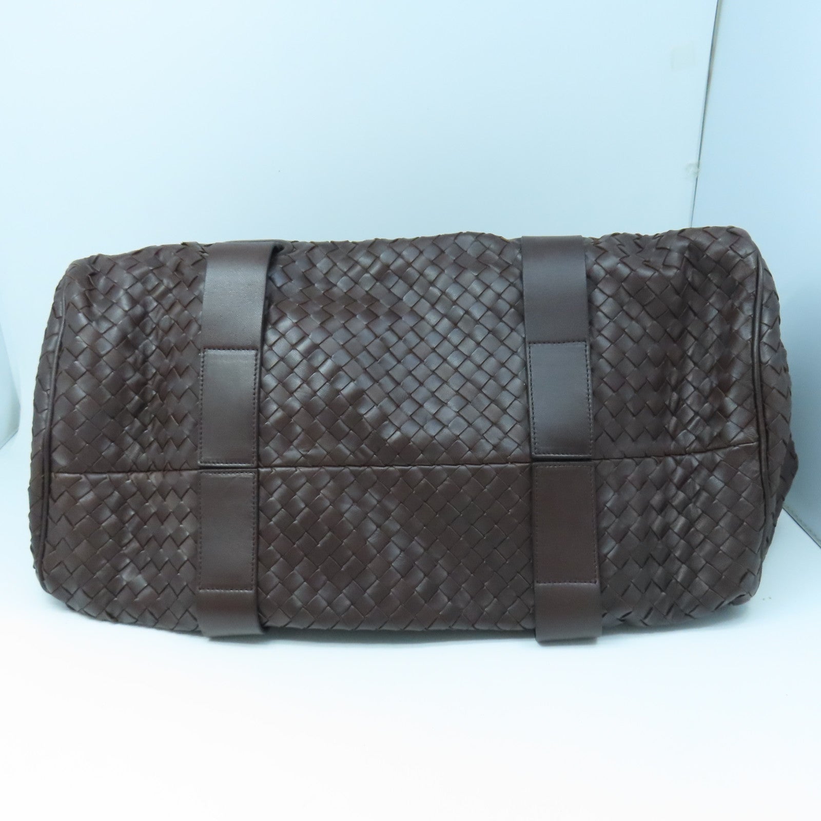 BOTTEGA VENETA 【激減優惠】織紋皮革Shoulder Bag金扣肩背袋啡色