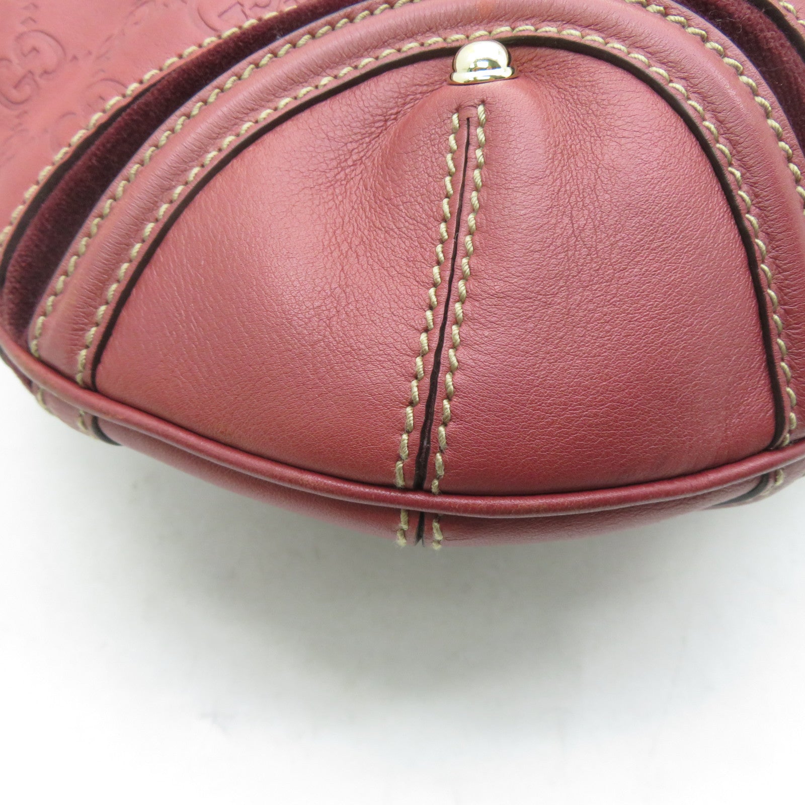 GUCCI 牛皮皮革Shoulder Bag金扣肩背袋紅色