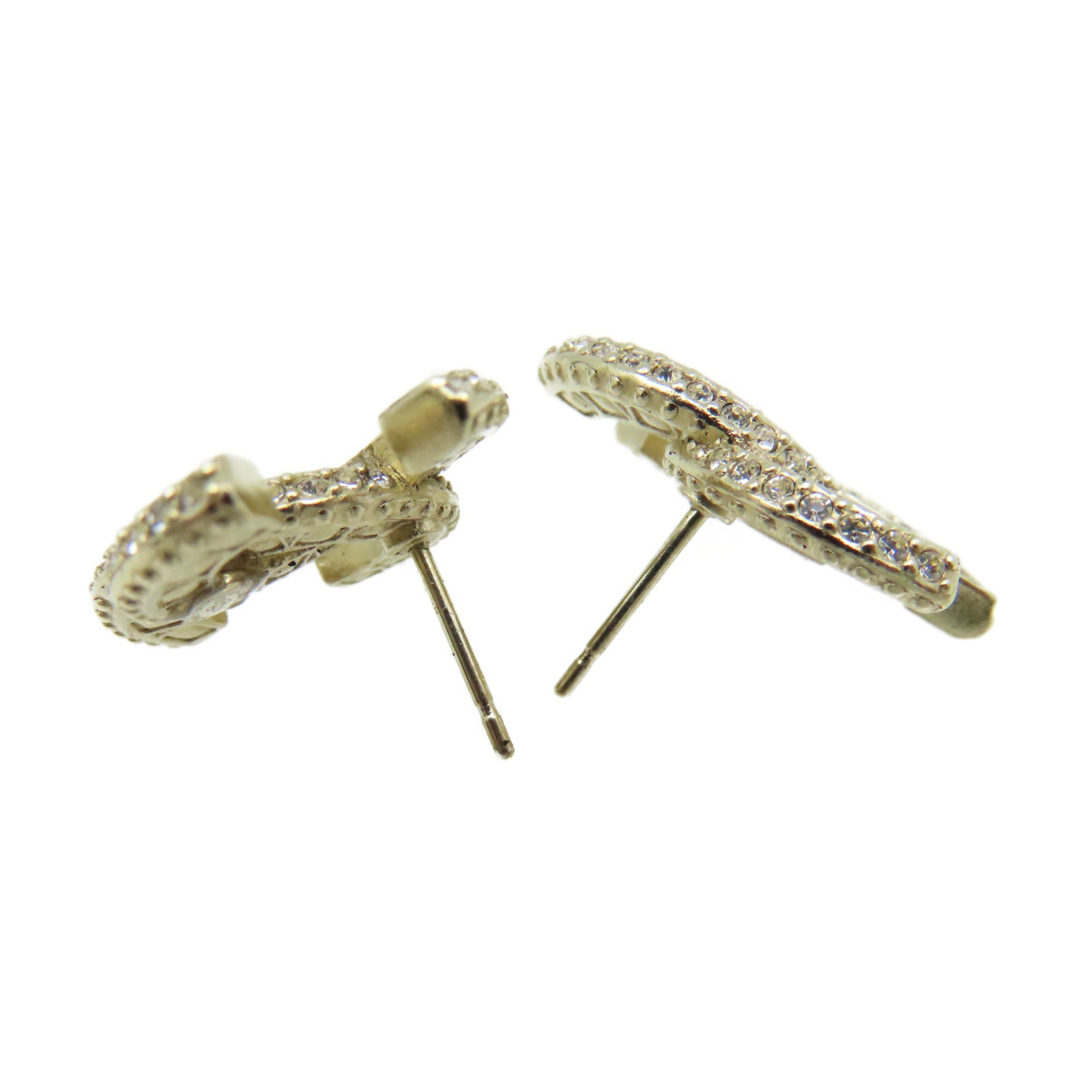 CHANEL 金屬CC Earrings耳環金色