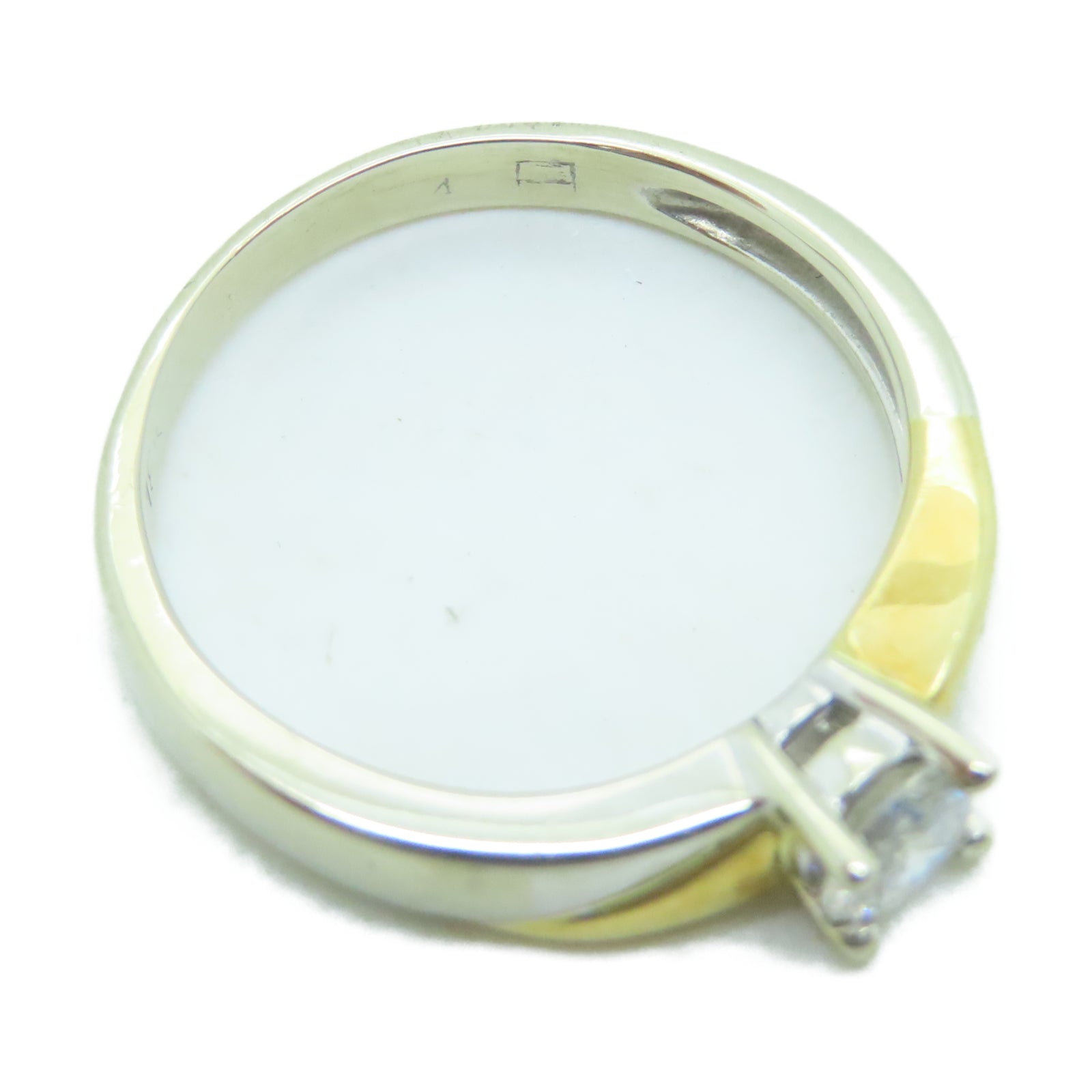 JEWELRY 18K白金Ring 0.34ct钻石戒指US#7