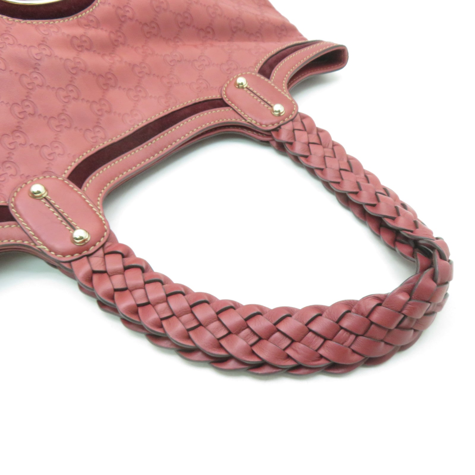 GUCCI 牛皮皮革Shoulder Bag金扣肩背袋紅色