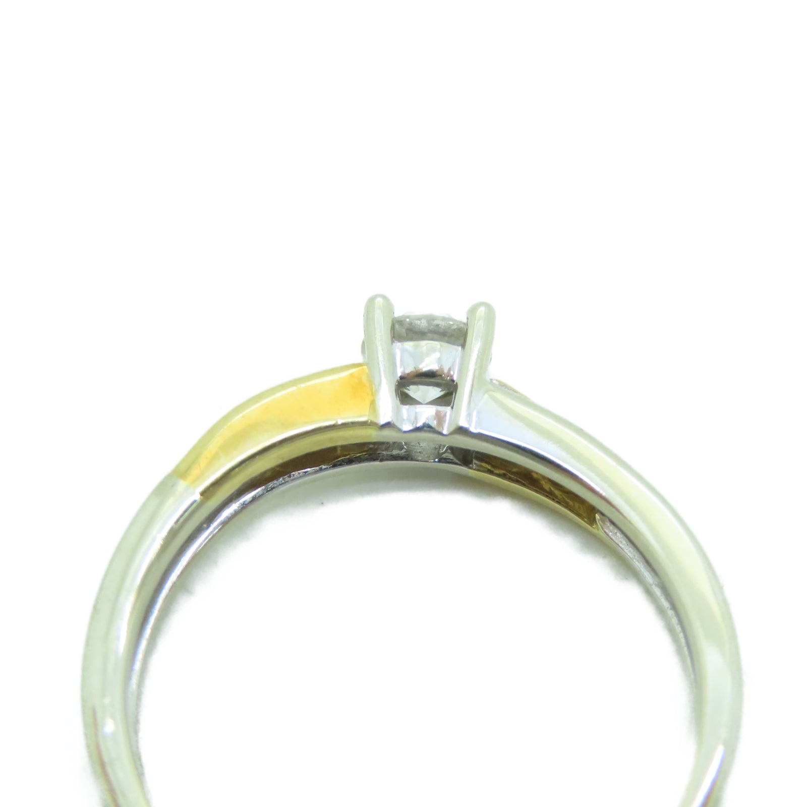 JEWELRY 18K白金Ring 0.34ct钻石戒指US#7