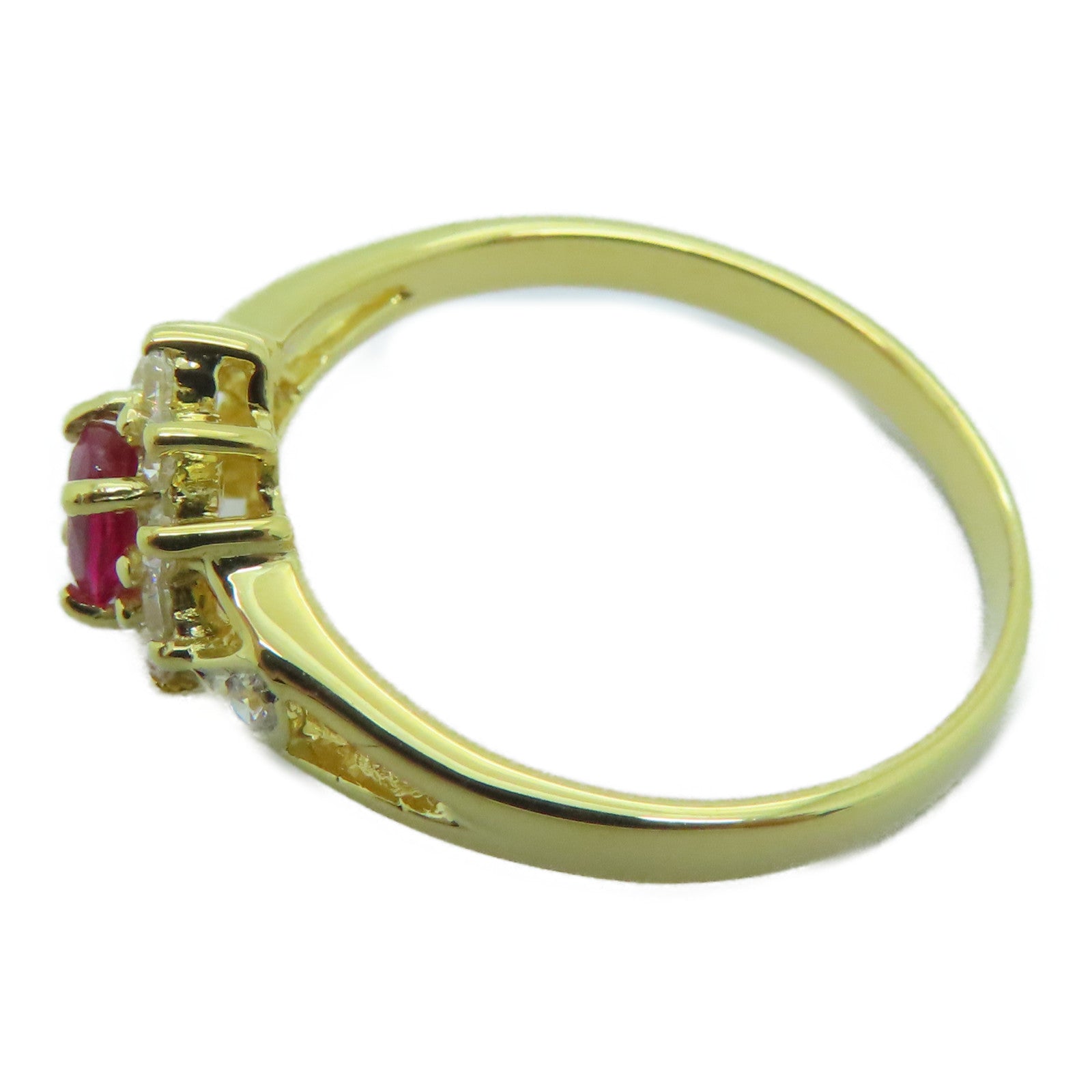 JEWELRY 【激減優惠】18K黃金Ruby Ring紅寶石戒指US#7.0