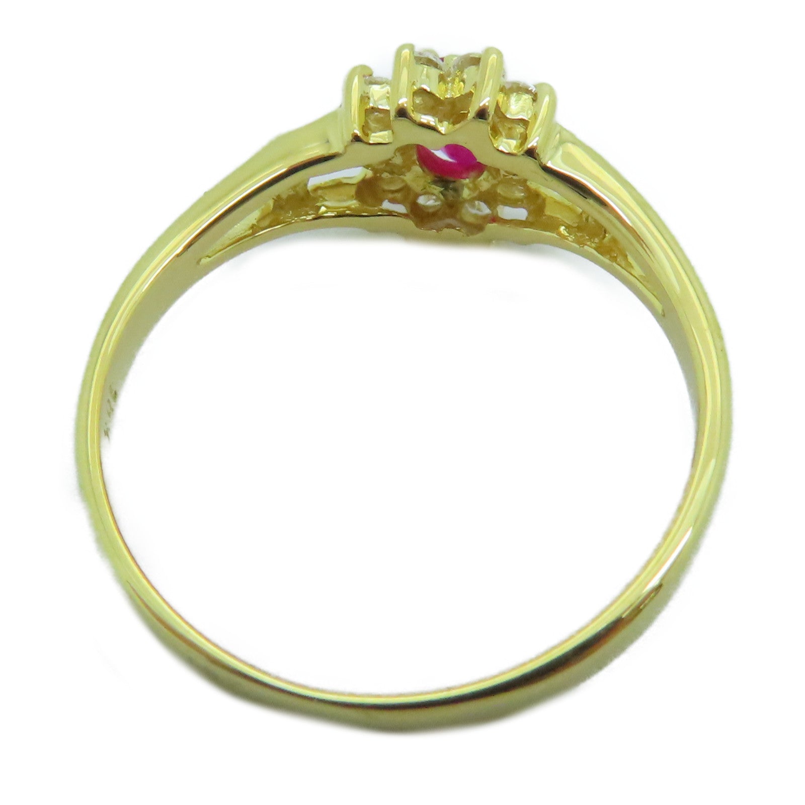 JEWELRY 【激減優惠】18K黃金Ruby Ring紅寶石戒指US#7.0