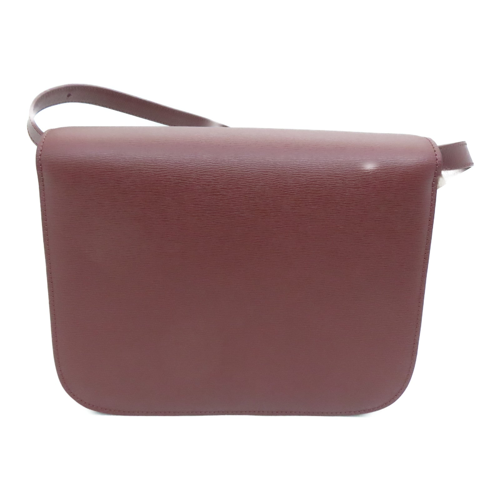 CELINE 【激减优惠】牛皮皮革Classic Box金扣肩背袋啡色