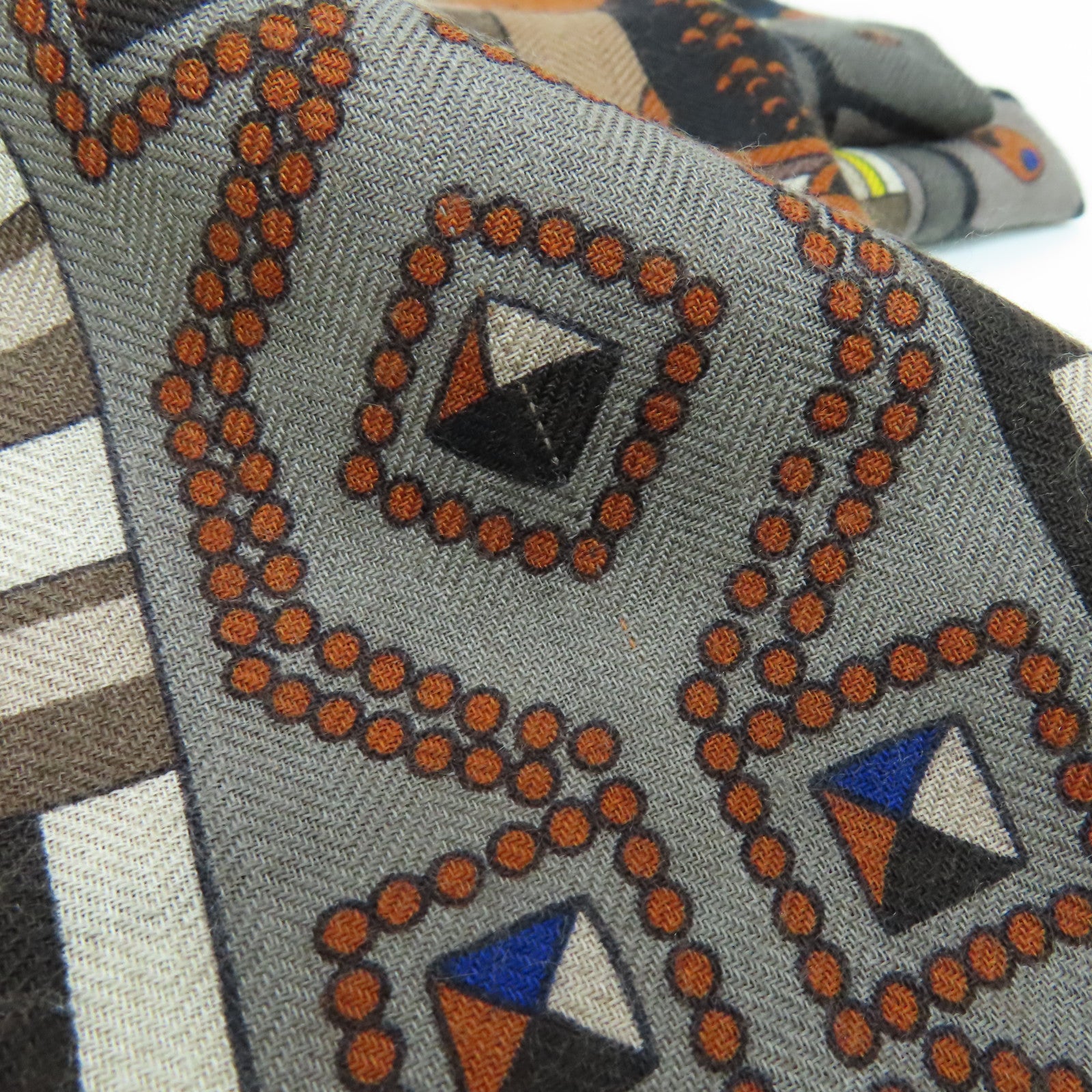 HERMES Cashmere Silk Scarf 140x140 Multicolor