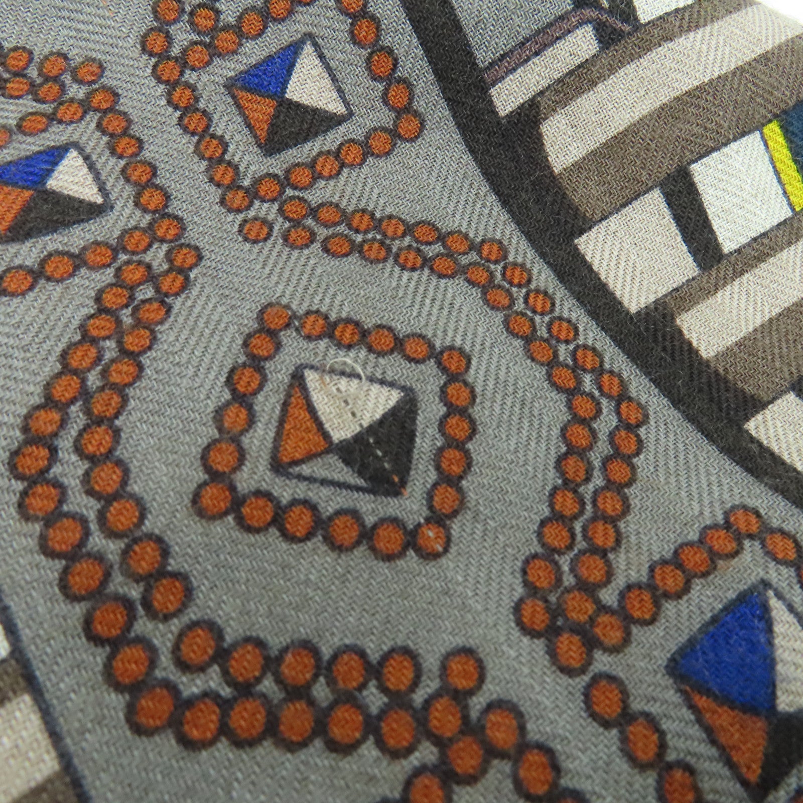 HERMES Cashmere Silk Scarf 140x140 Multicolor