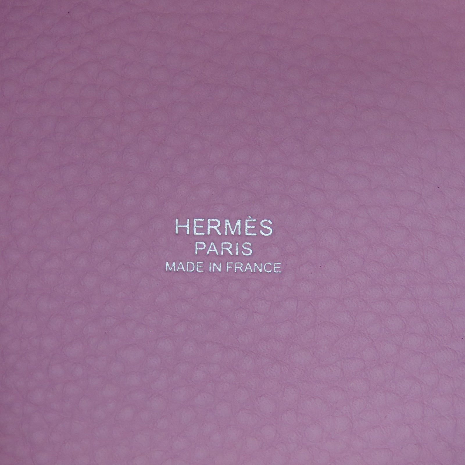 HERMES Clemence皮革Picotin MM银扣手挽袋锦葵紫