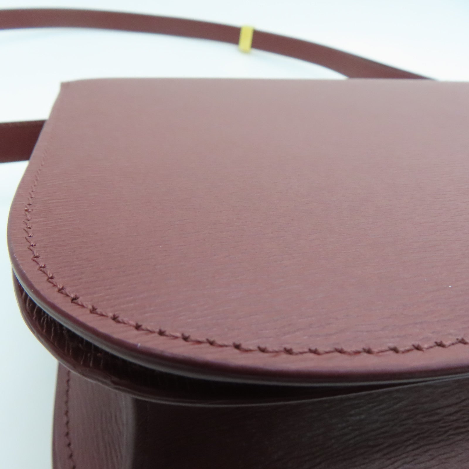 CELINE 【激减优惠】牛皮皮革Classic Box金扣肩背袋啡色