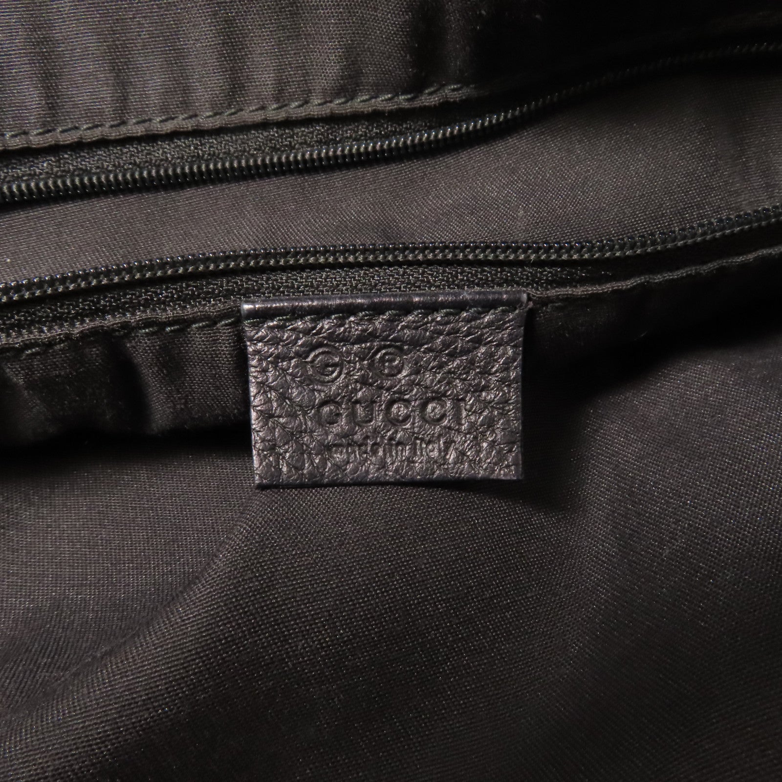 GUCCI 帆布Hand Bag銀扣手挽袋黑色