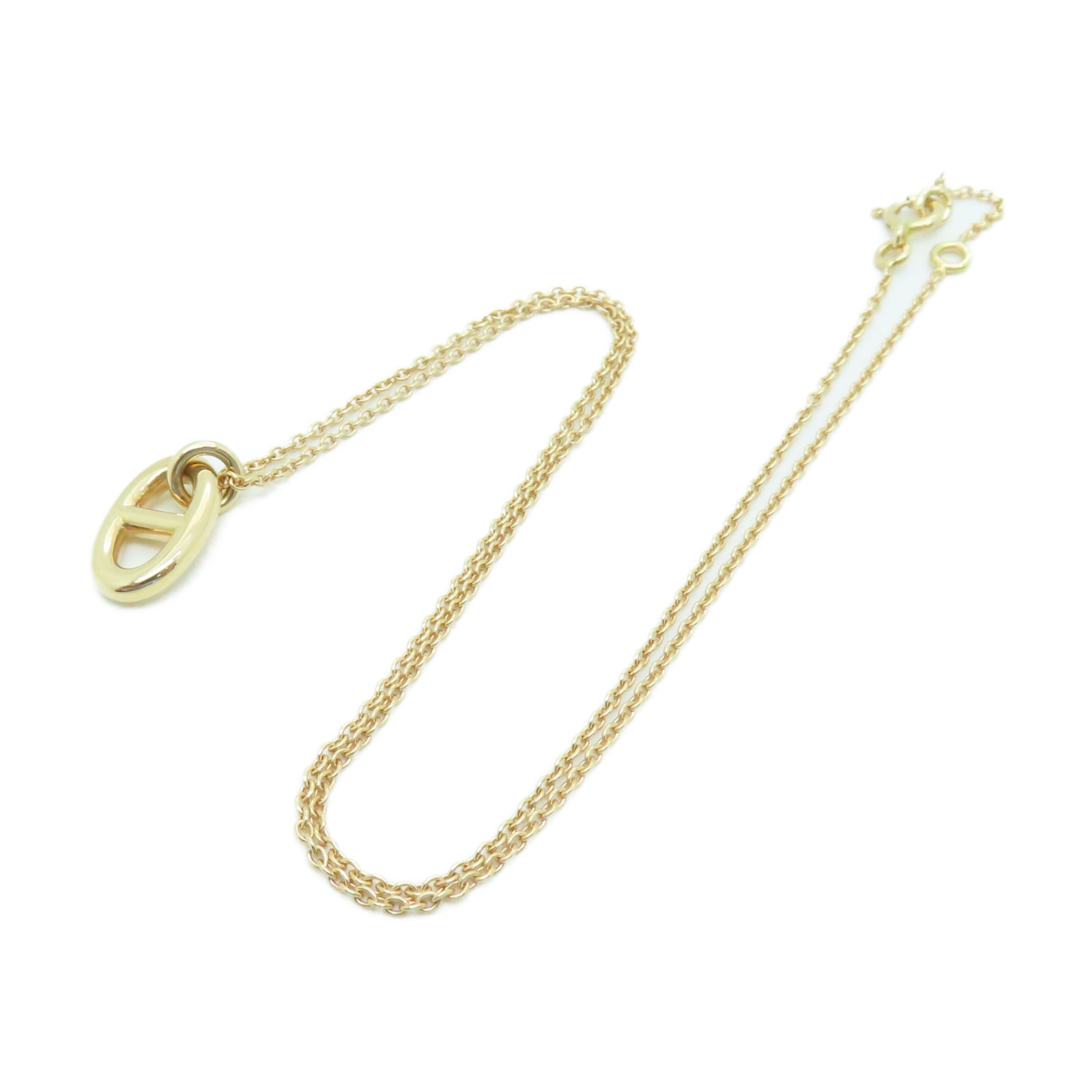 HERMES 18K玫瑰金Necklace 5.3g項鍊