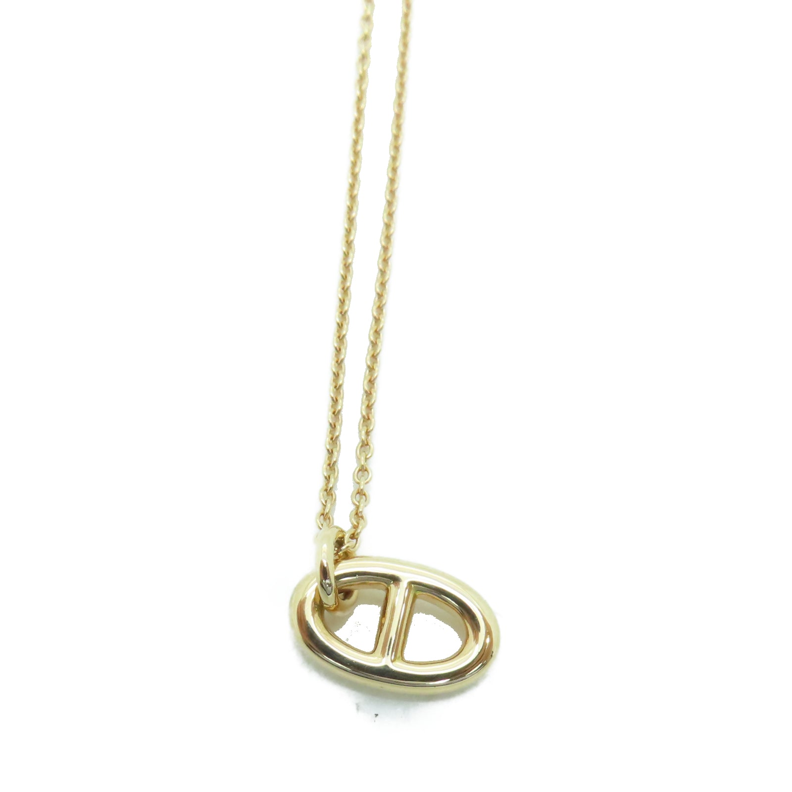 HERMES 18K玫瑰金Necklace 5.3g項鍊