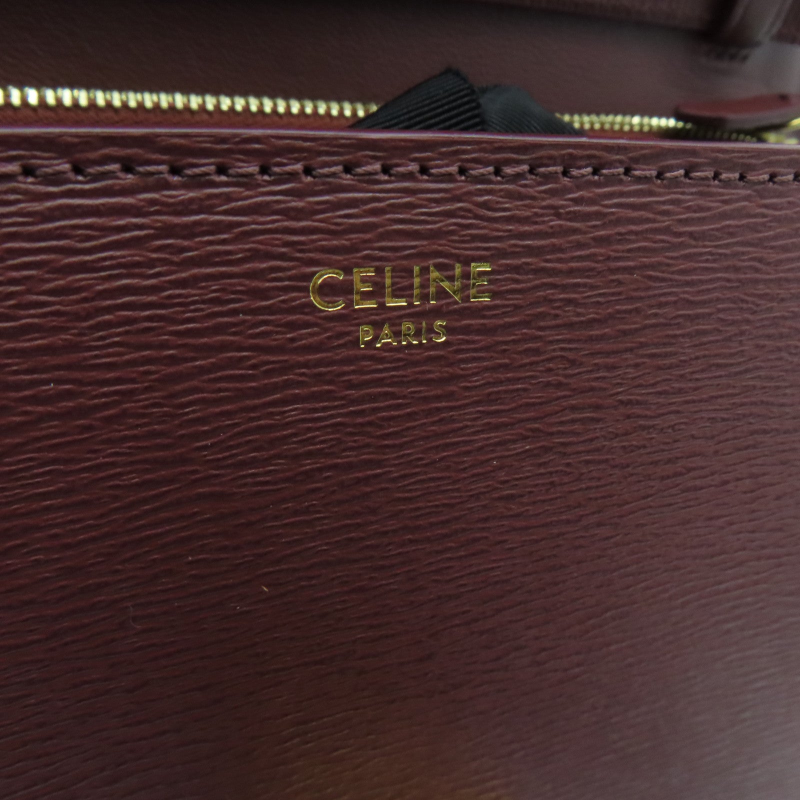 CELINE 【激减优惠】牛皮皮革Classic Box金扣肩背袋啡色