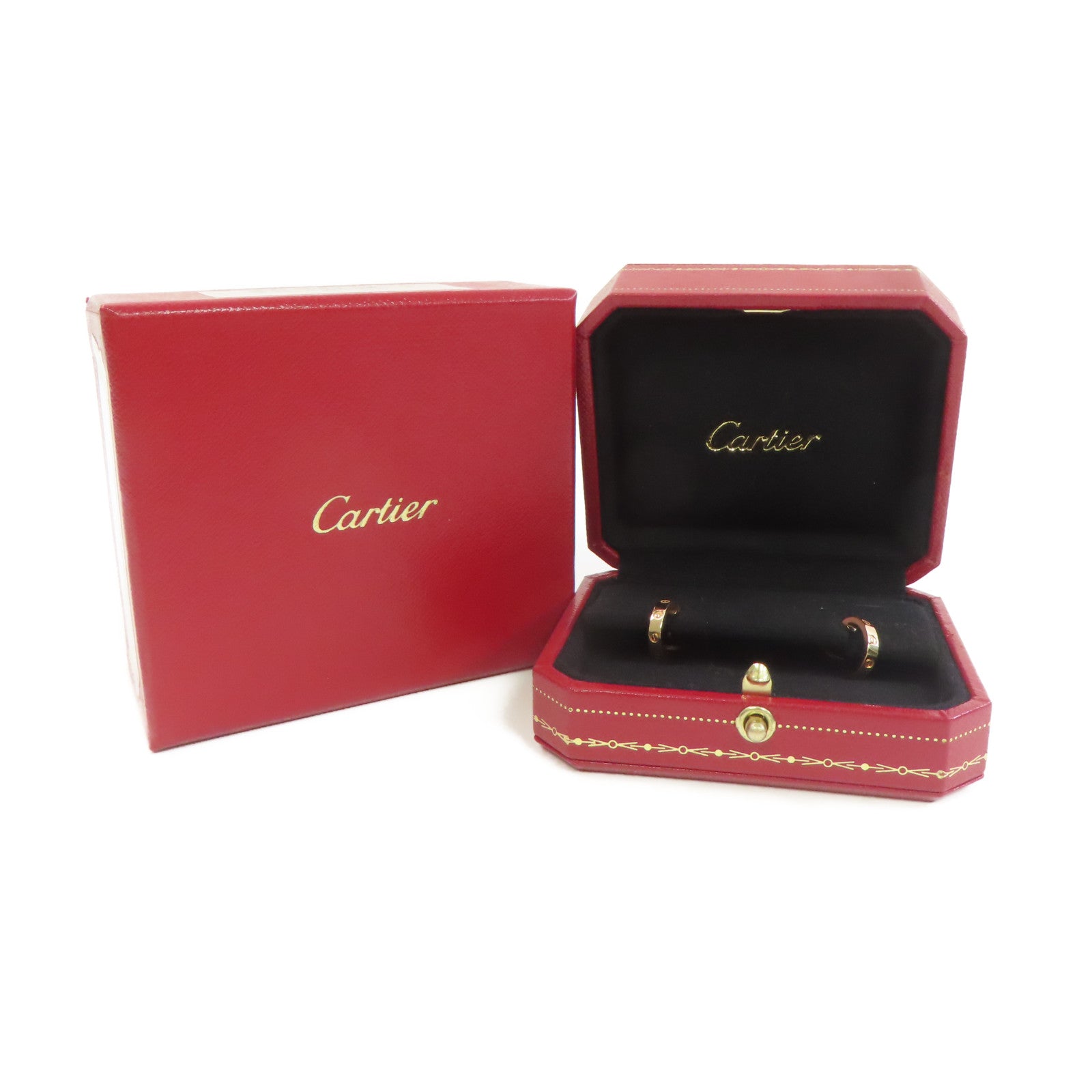 CARTIER 18K玫瑰金Mini Love Earrings耳環