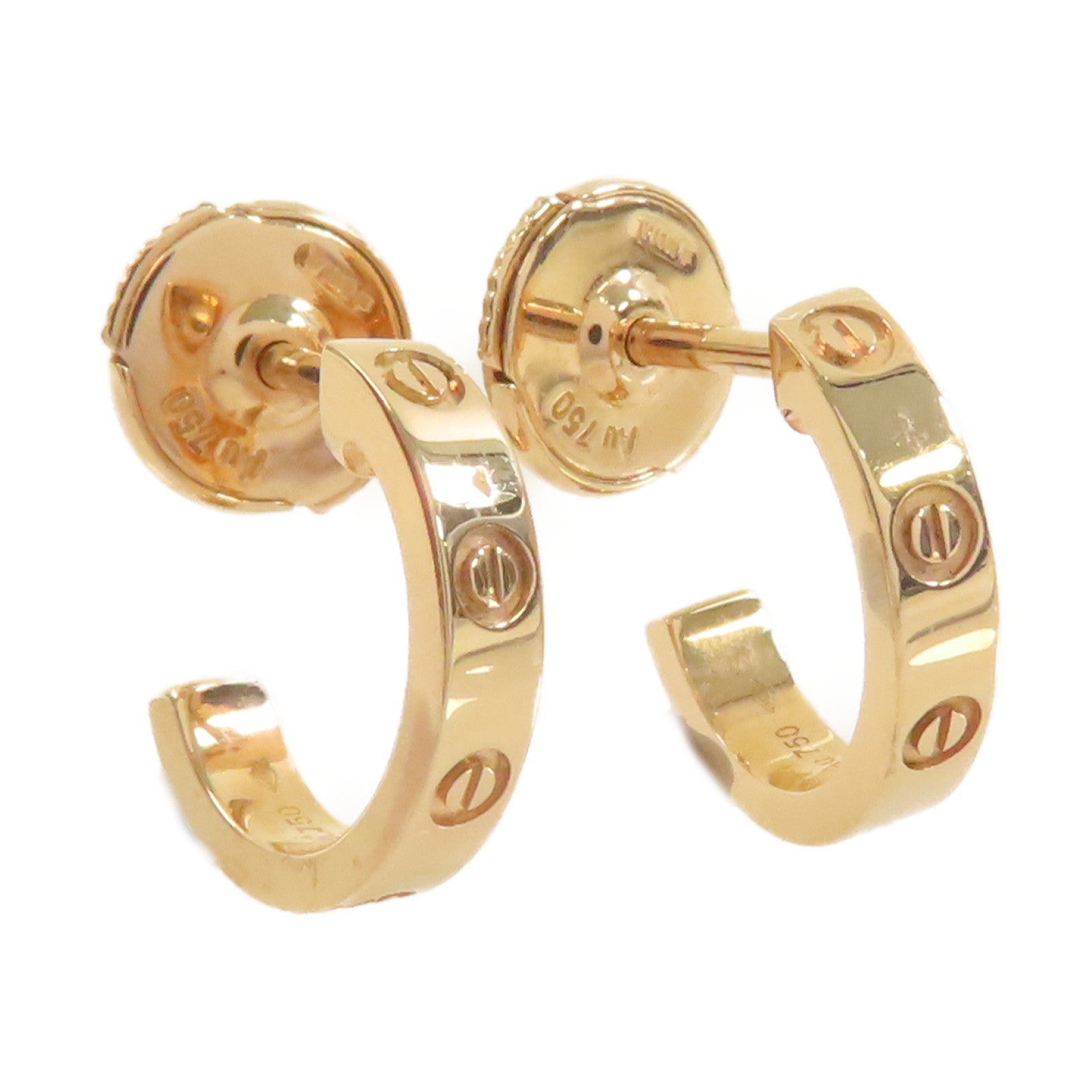 CARTIER 18K玫瑰金Mini Love Earrings耳環