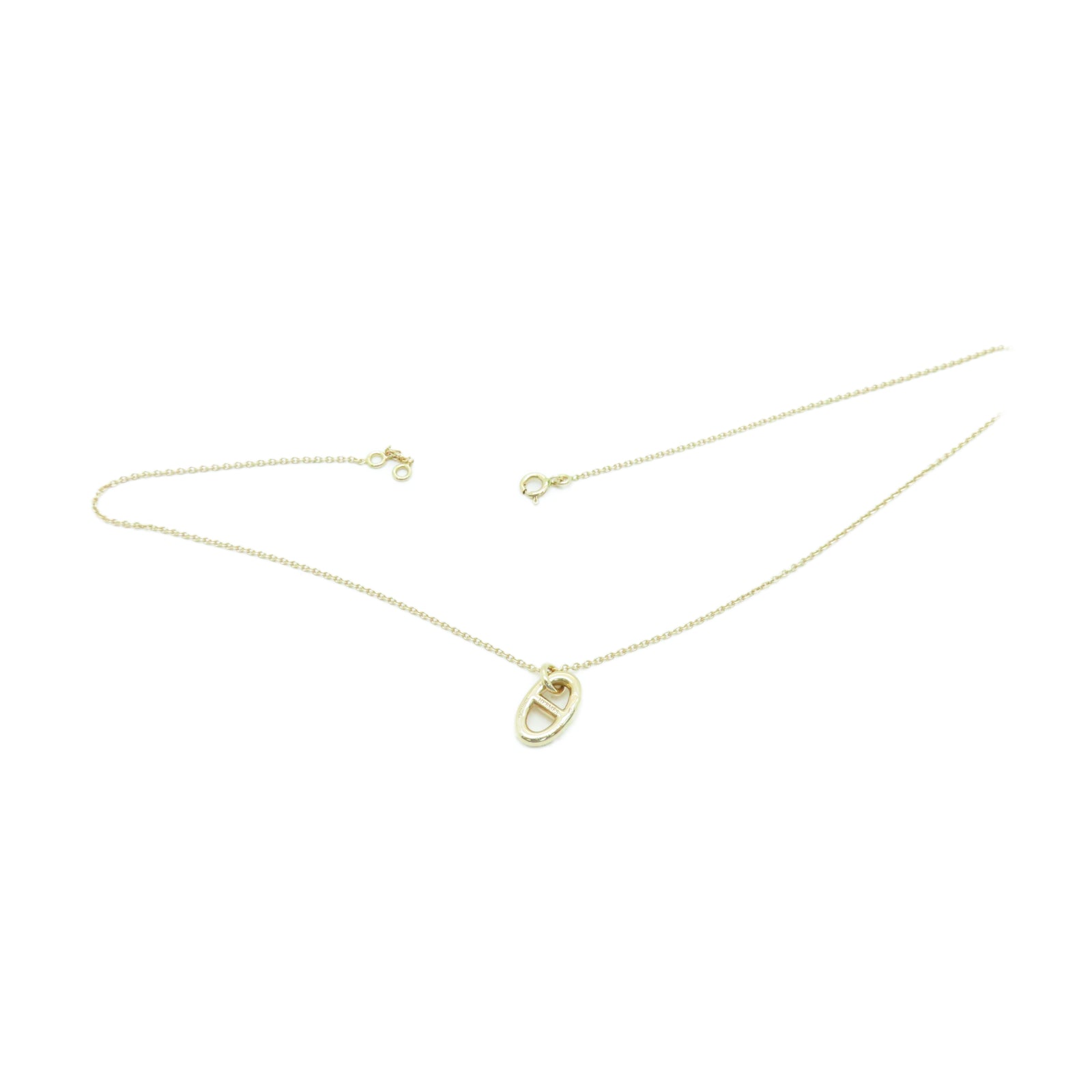 HERMES 18K玫瑰金Necklace 5.3g項鍊