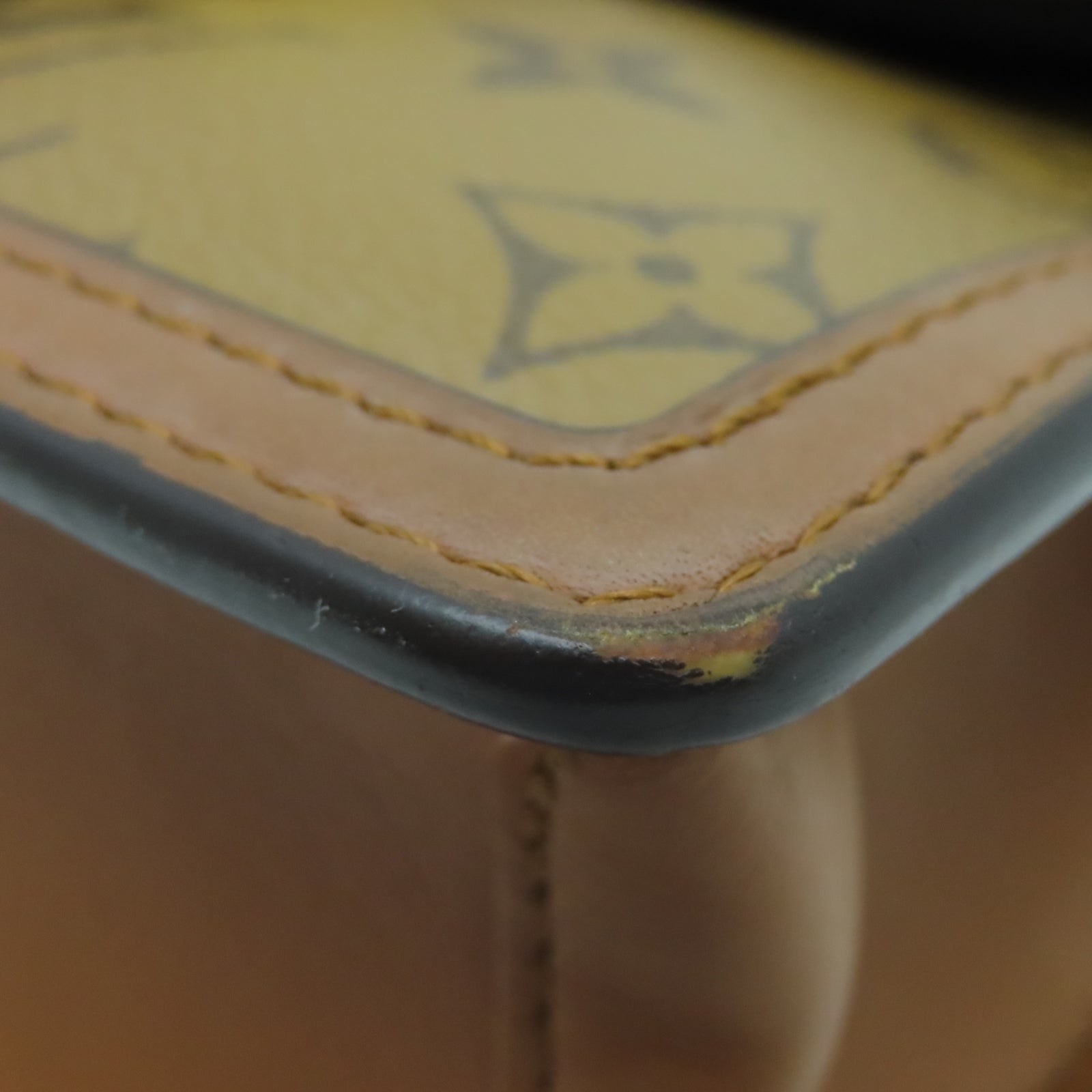 LOUIS VUITTON Monogram Mini Dauphine金扣肩背袋棕色
