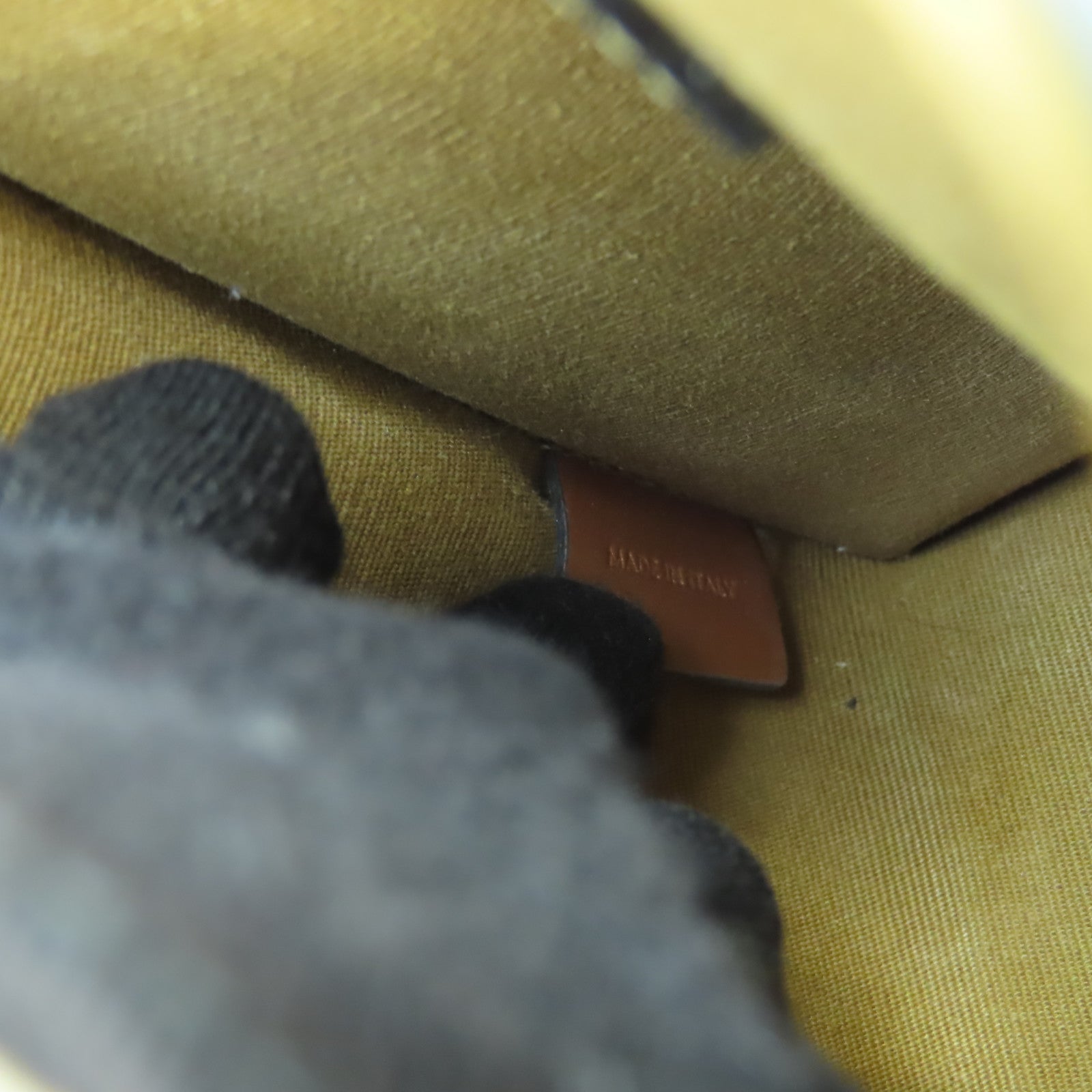 CELINE 塗層帆布Mini Triomphe Cabas金扣手挽肩背兩用袋啡色/黑色