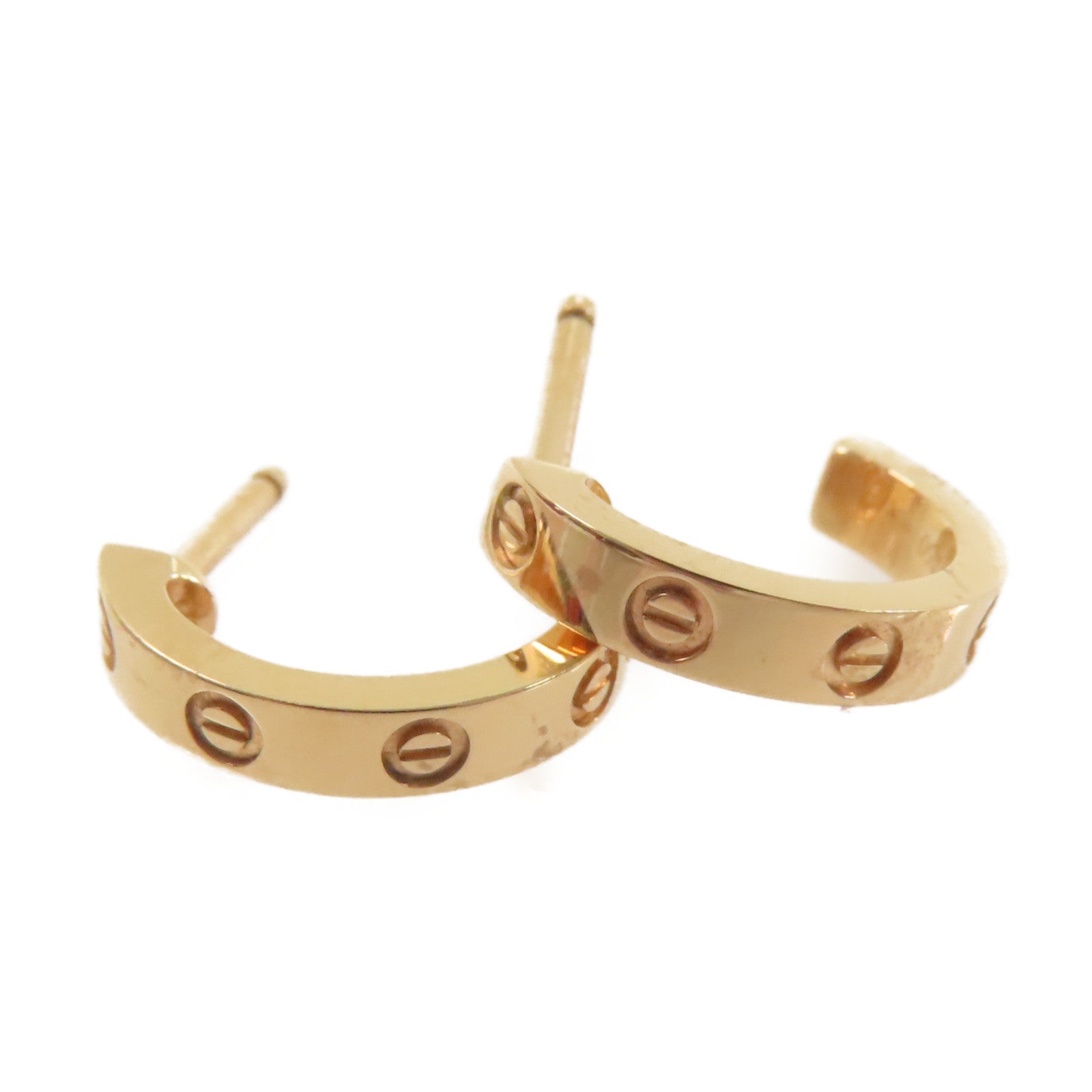 CARTIER 18K玫瑰金Mini Love Earrings耳環