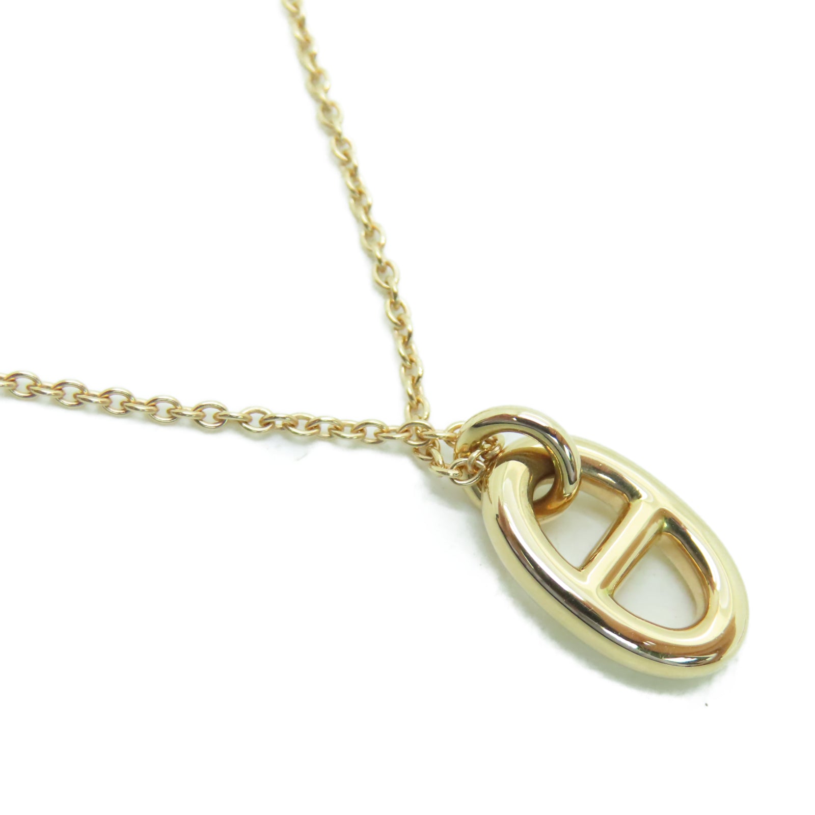 HERMES 18K玫瑰金Necklace 5.3g項鍊
