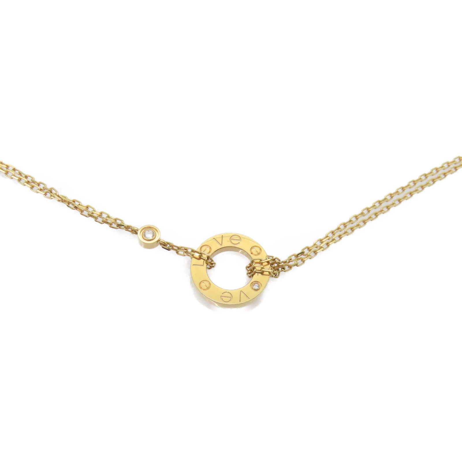 CARTIER 18K玫瑰金Love Necklace項鍊
