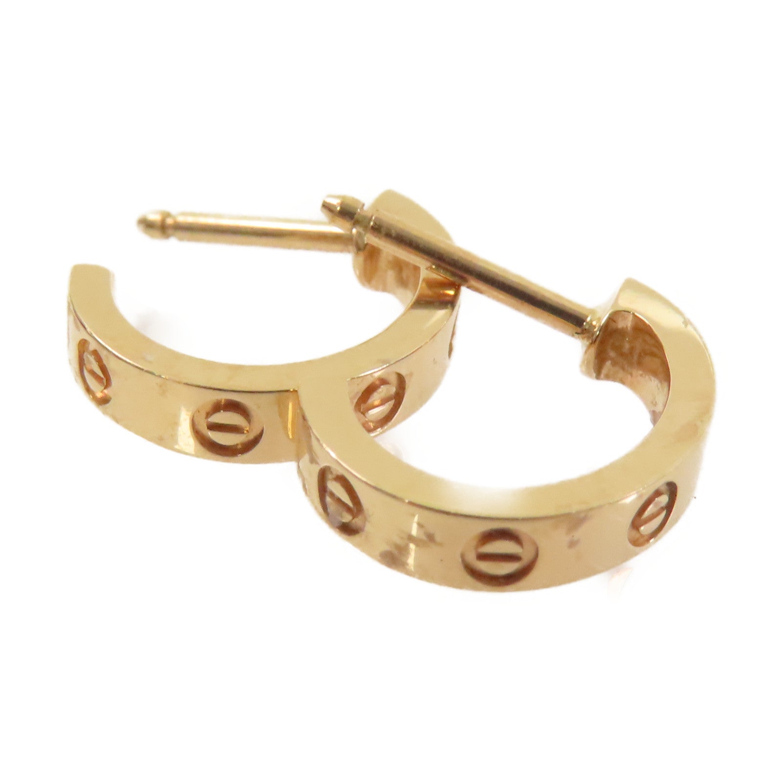 CARTIER 18K玫瑰金Mini Love Earrings耳環
