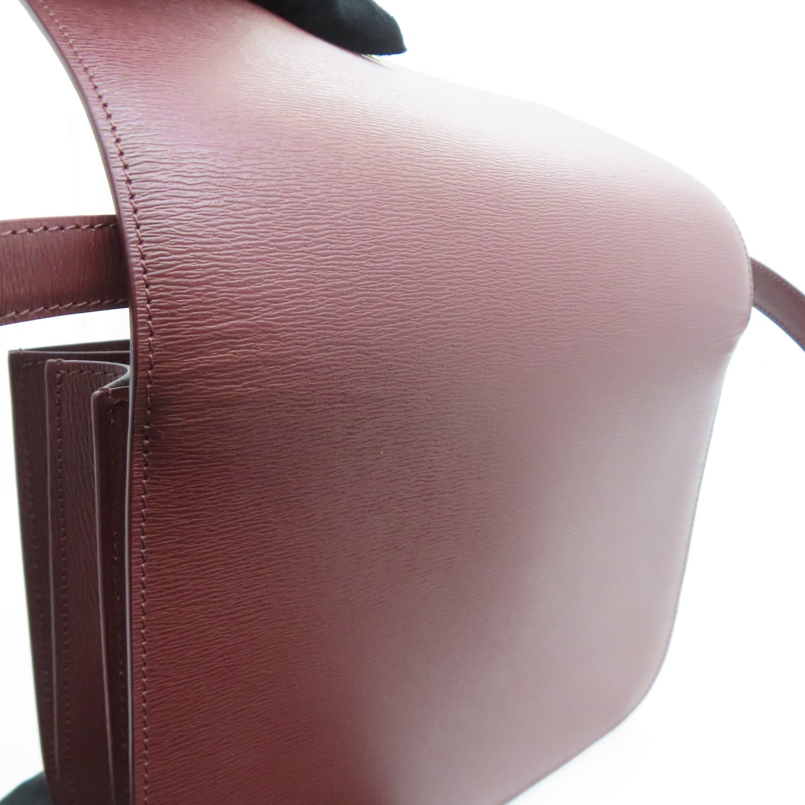 CELINE 【激减优惠】牛皮皮革Classic Box金扣肩背袋啡色