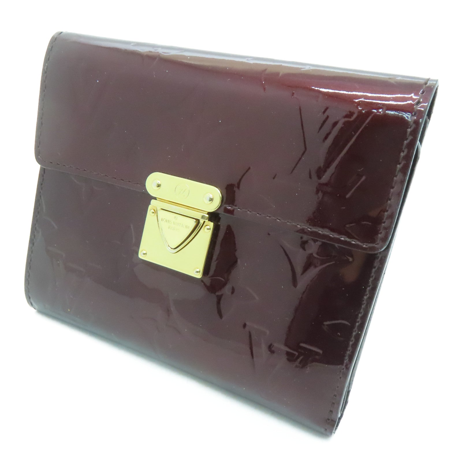 【★完売必至★】Louis Vuitton ☆ ベラ LOUIS VUITTON Monogram Vernis Koala Gold Buckle Wallet Wine