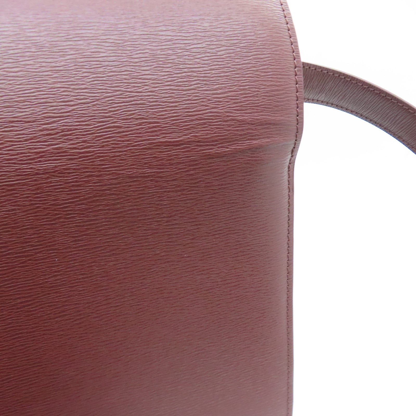 CELINE 【激减优惠】牛皮皮革Classic Box金扣肩背袋啡色