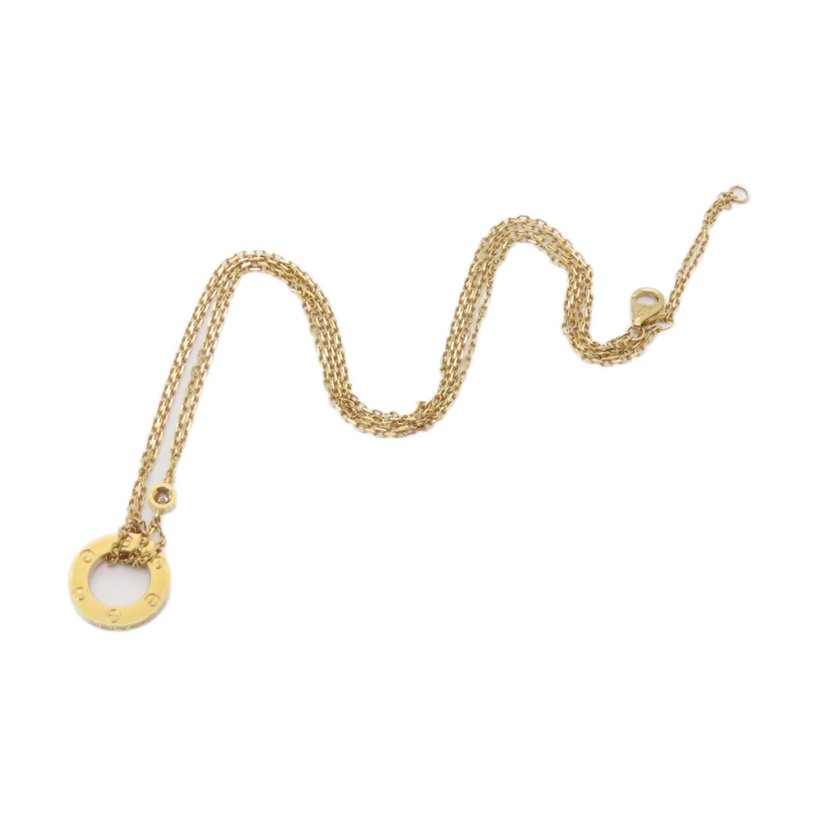 CARTIER 18K玫瑰金Love Necklace項鍊