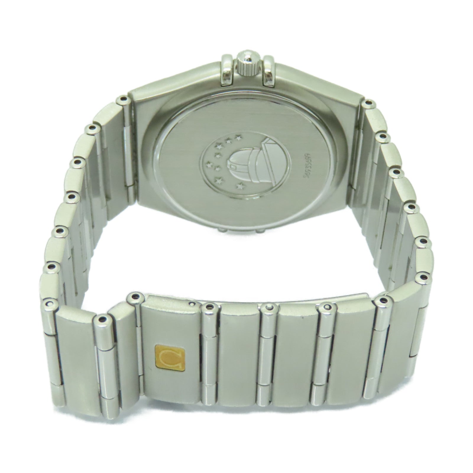OMEGA Constellation不鏽鋼手錶石英機芯白色