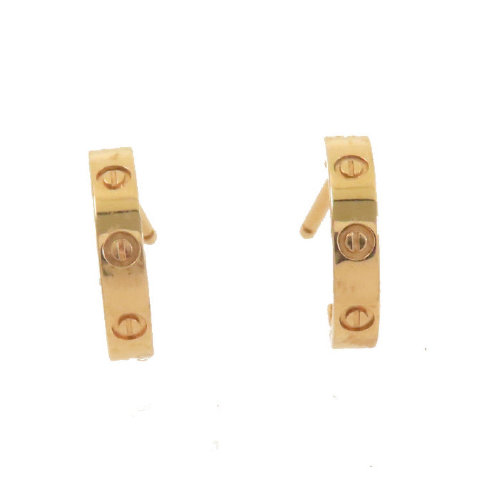 CARTIER 18K玫瑰金Mini Love Earrings耳環