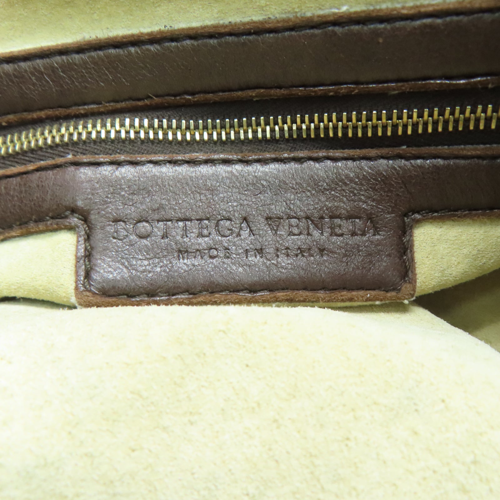 BOTTEGA VENETA 牛皮皮革Shoulder Bag金扣手挽肩背兩用袋棕色