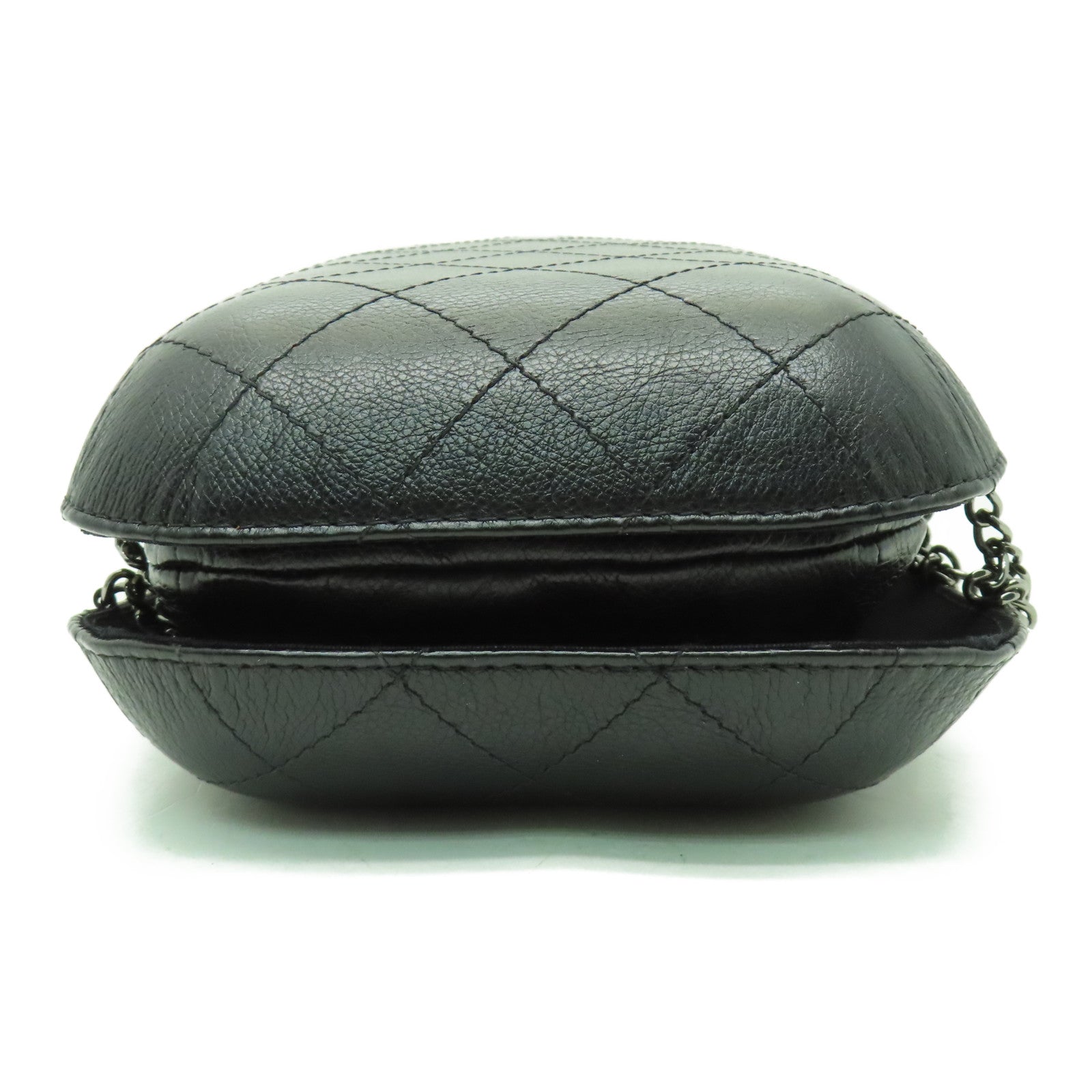 CHANEL 【激減優惠】菱格牛皮皮革Shoulder Bag金扣鏈帶肩背袋黑色