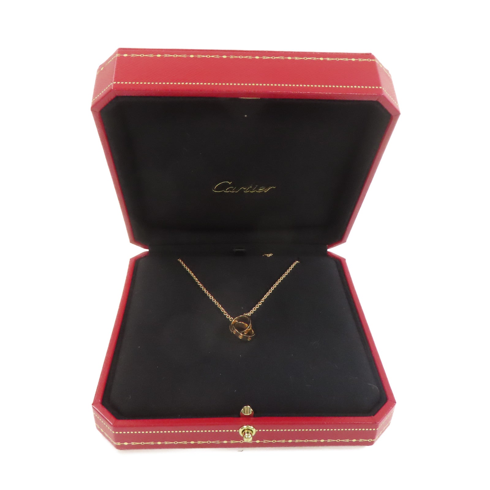 CARTIER 18K玫瑰金Love Necklace項鏈