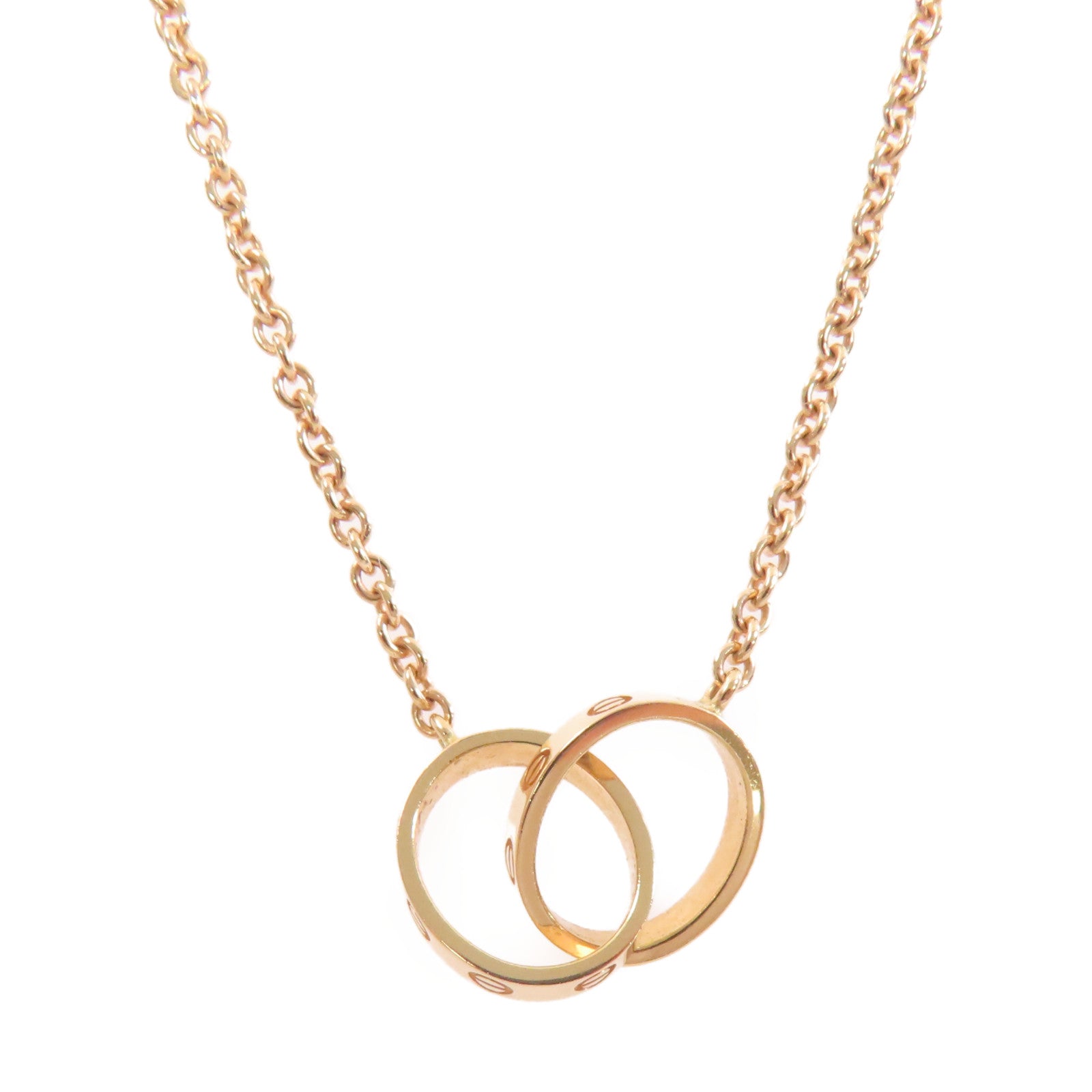CARTIER 18K玫瑰金Love Necklace項鏈