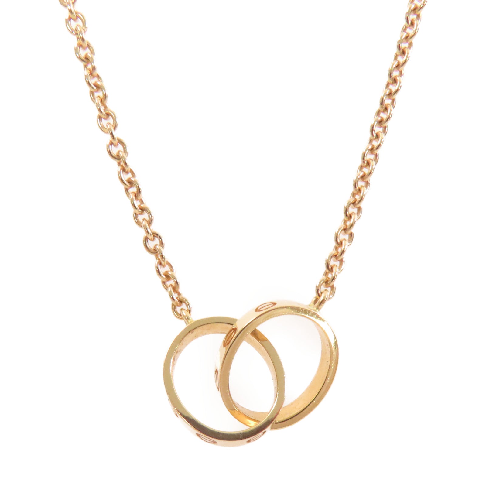 CARTIER 18K玫瑰金Love Necklace項鏈