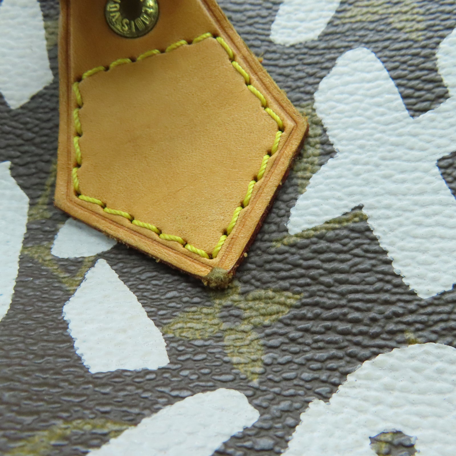 LOUIS VUITTON Monogram Graffiti Speedy 30金扣手挽袋啡色/白色